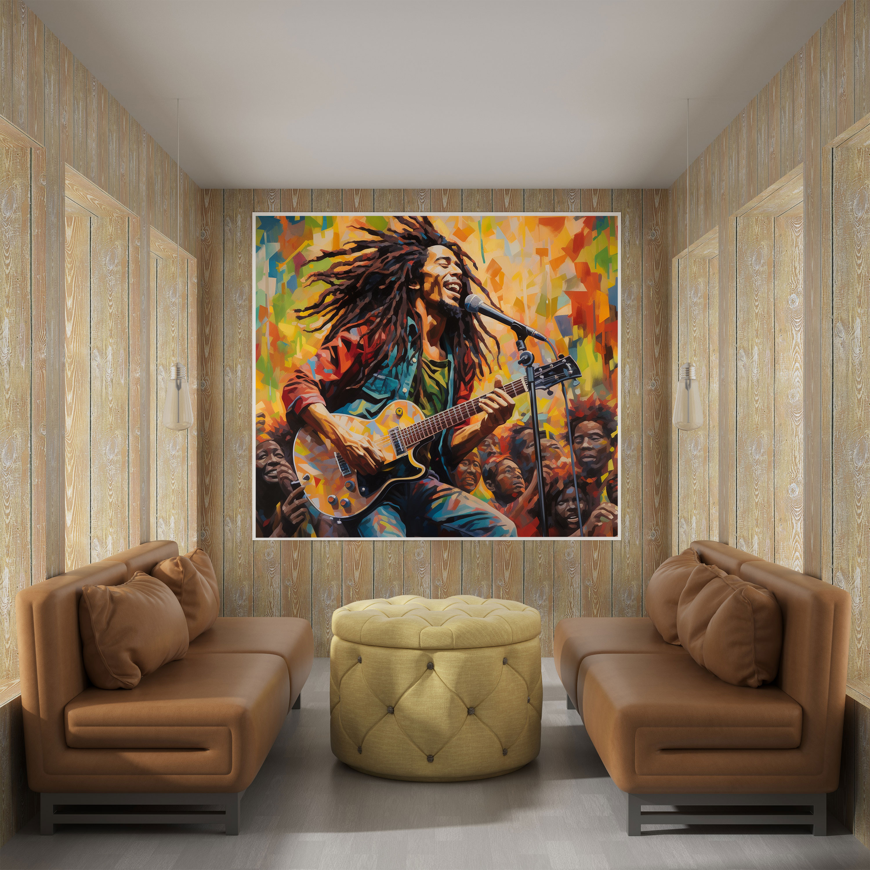 Bob Marley Canvas Print - Live Concert Decoration - Bob Marley, Bob Marley, Canvas Print, Wall Decoration