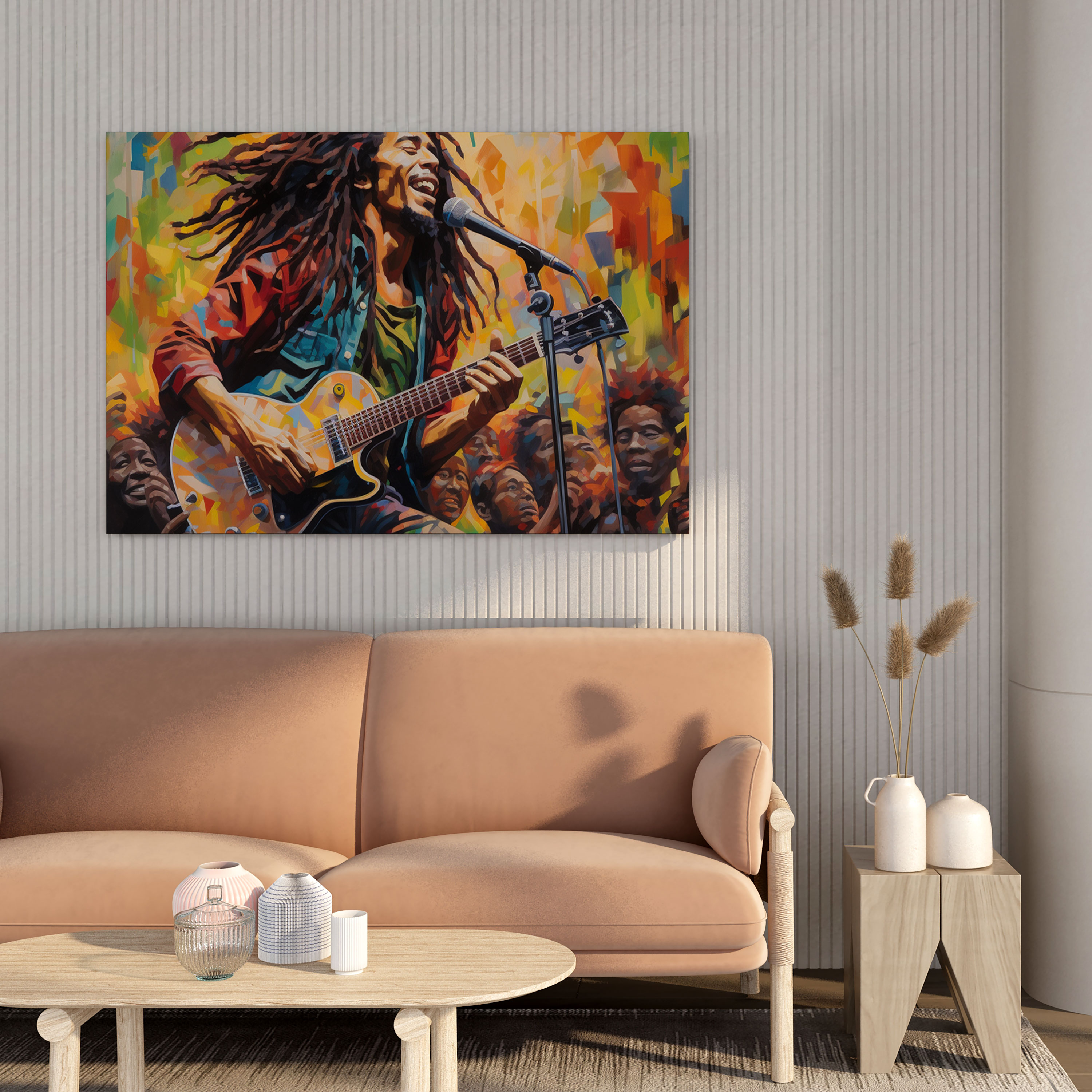 Bob Marley Canvas Print - Live Concert Decoration - Bob Marley, Bob Marley, Canvas Print, Wall Decoration
