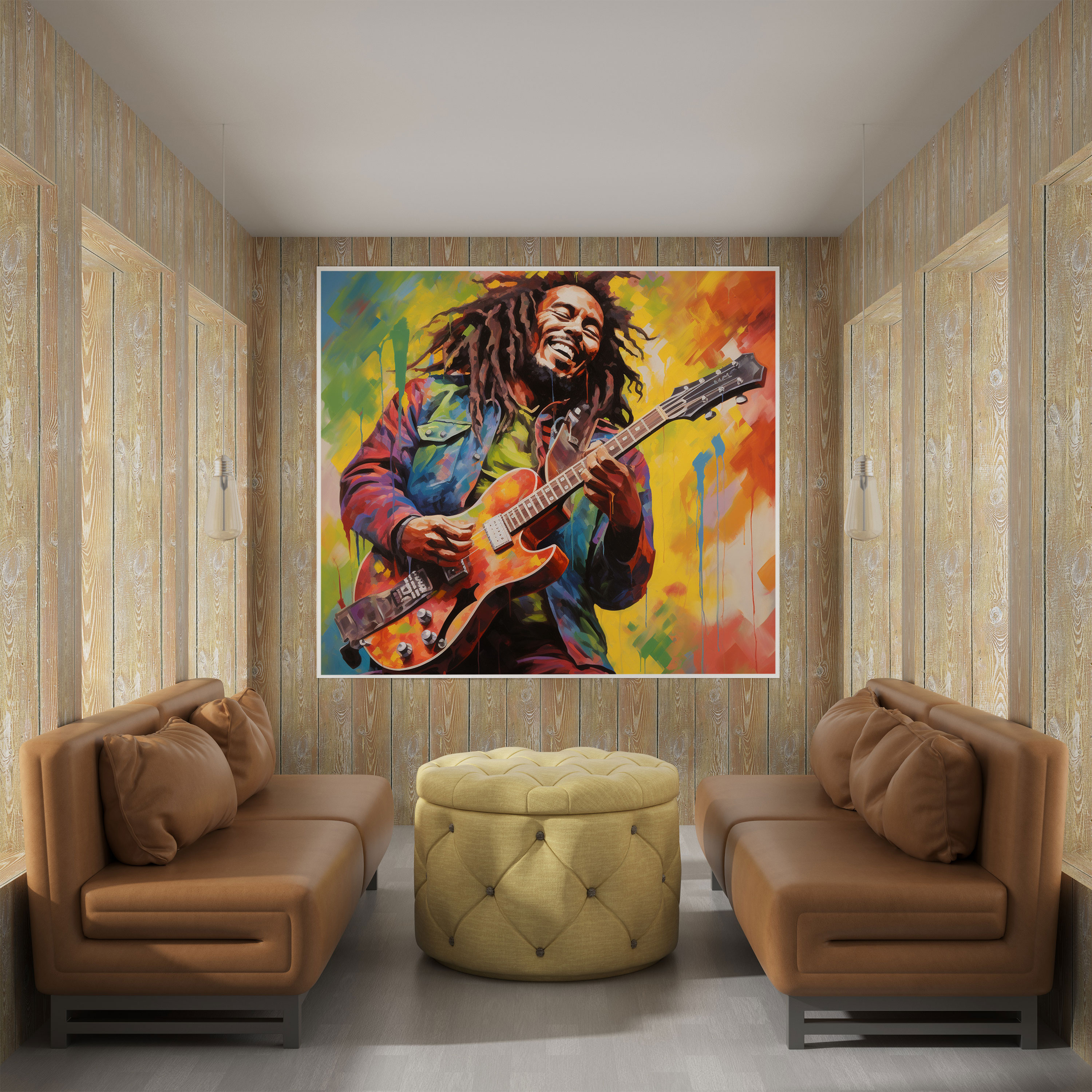 Bob Marley Canvas Print - Reggae Music Wall Art - Bob Marley, Home Decoration, Wall Decoration, Canvas