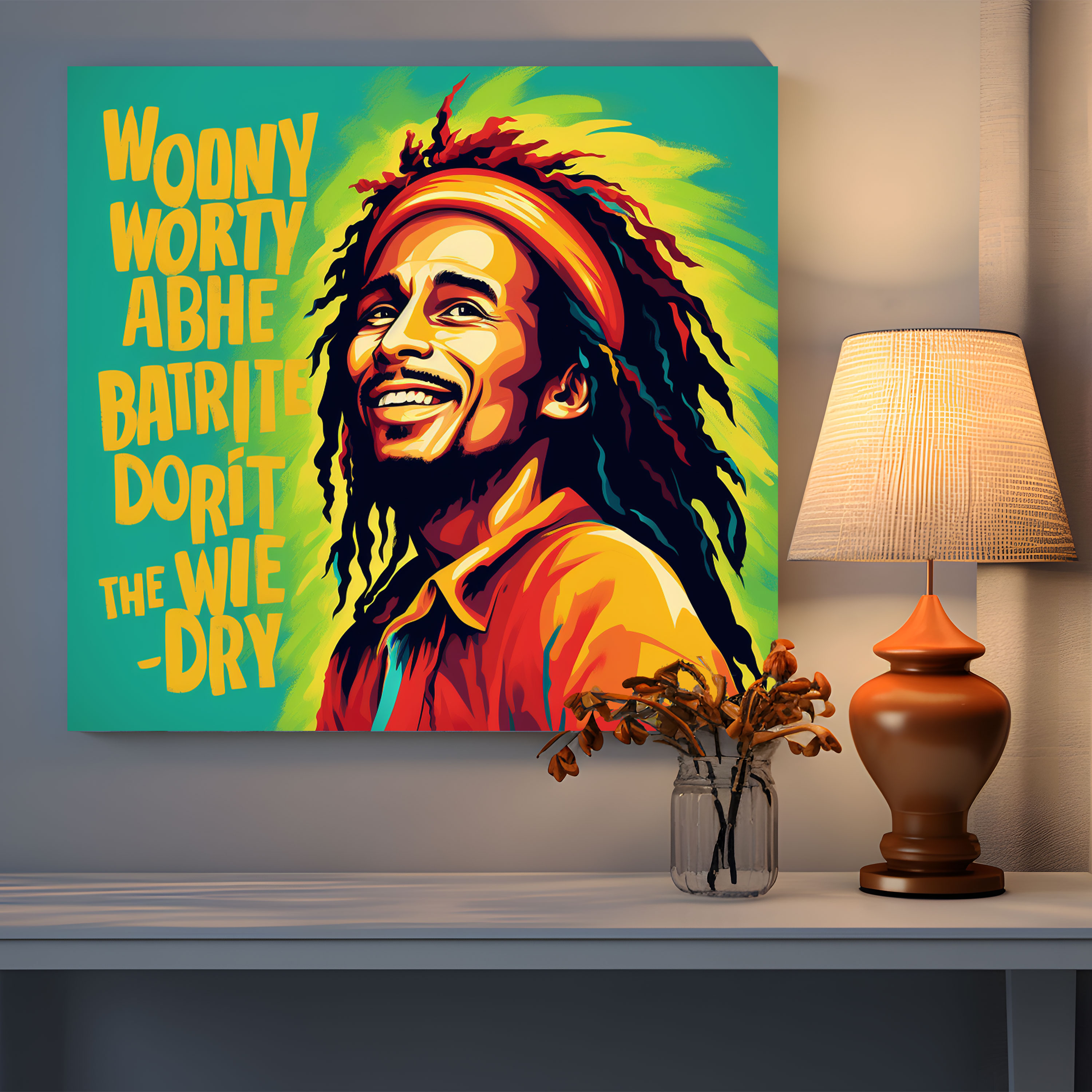 Bob Marley Wall Art - Inspiring Quote Canvas Print - Bob Marley, Canvas, Wall Art, Canvas Wall Art