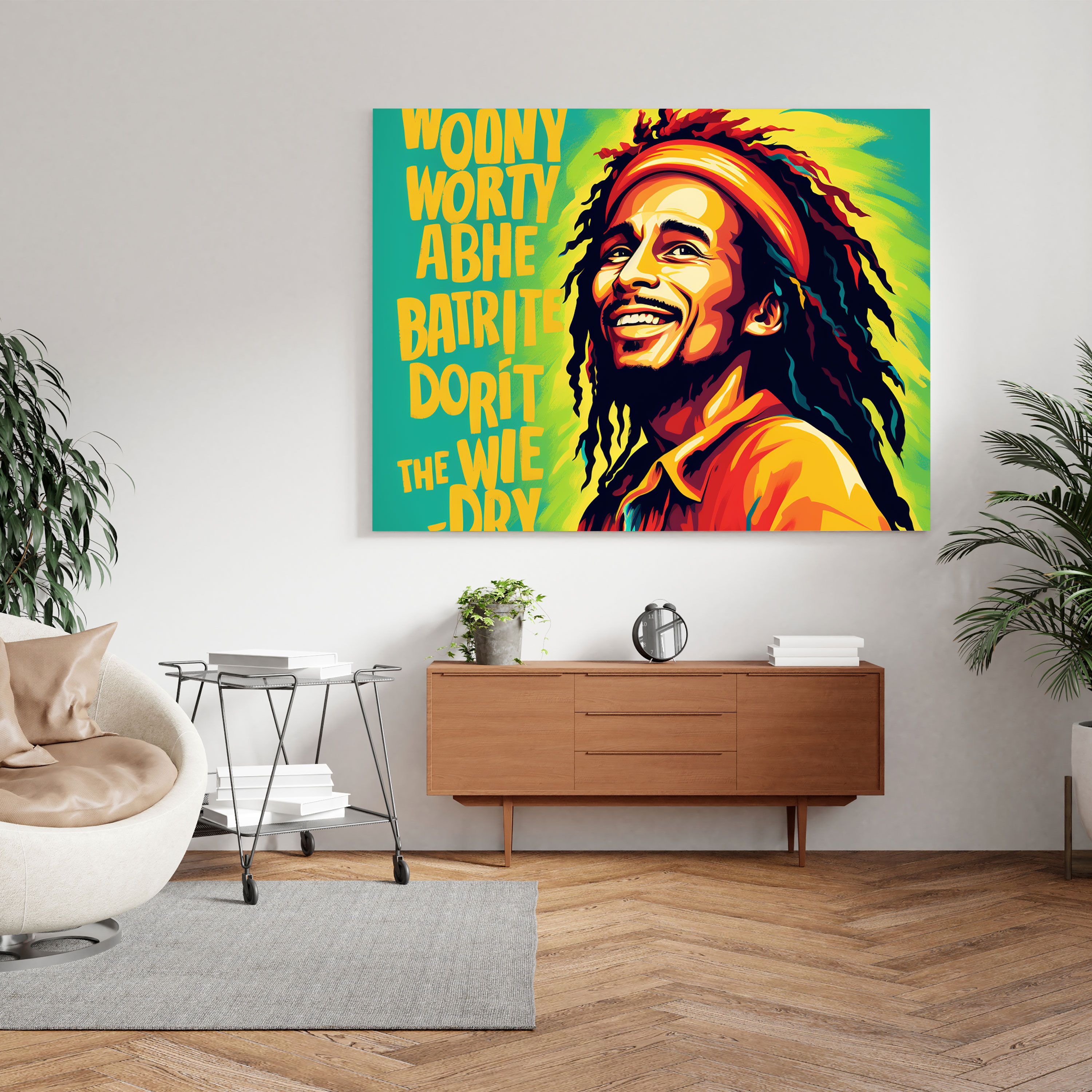 Bob Marley Wall Art - Inspiring Quote Canvas Print - Bob Marley, Canvas, Wall Art, Canvas Wall Art