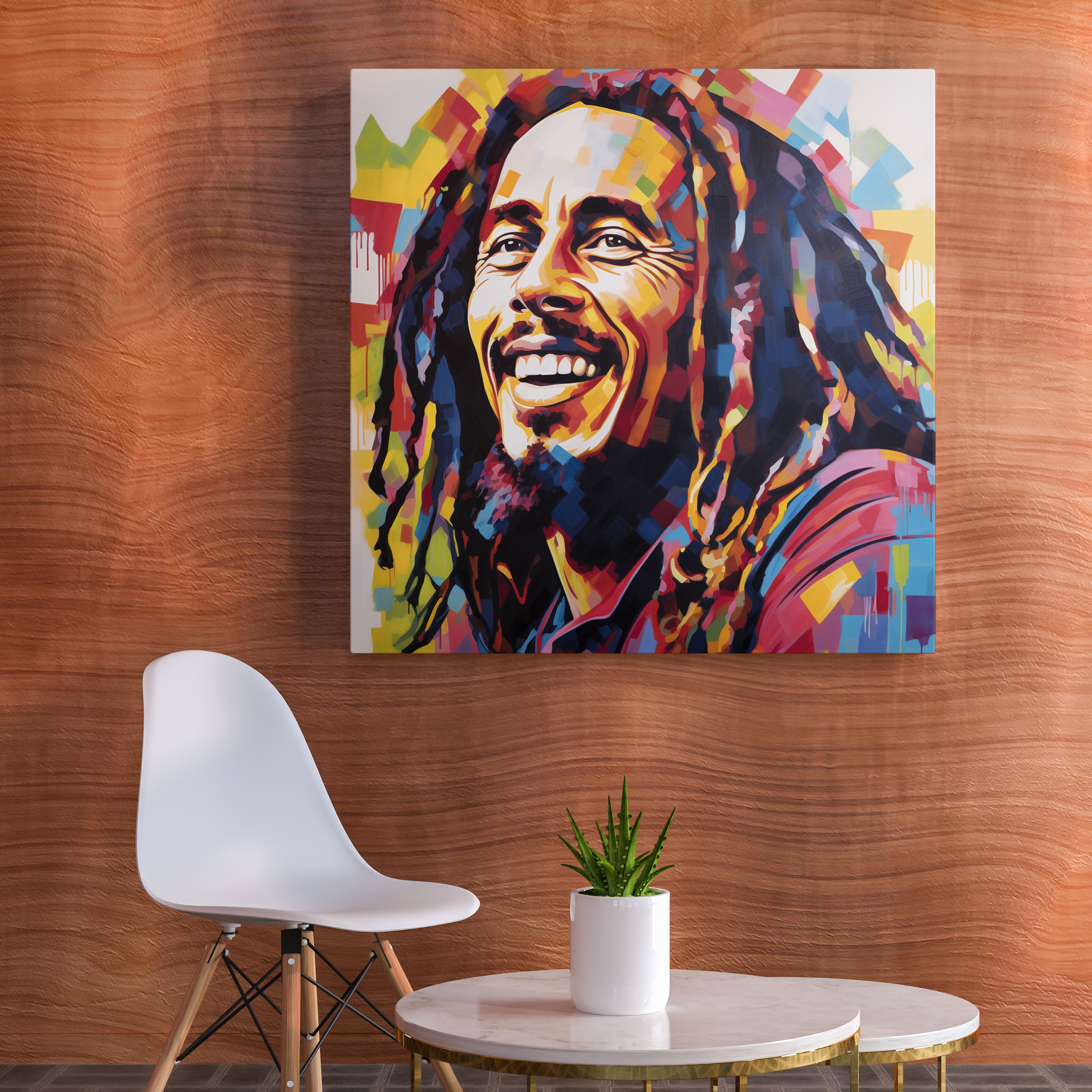 Bob Marley Wall Decoration - Bob Marley, Statement Piece, Pop Art, Wall Art