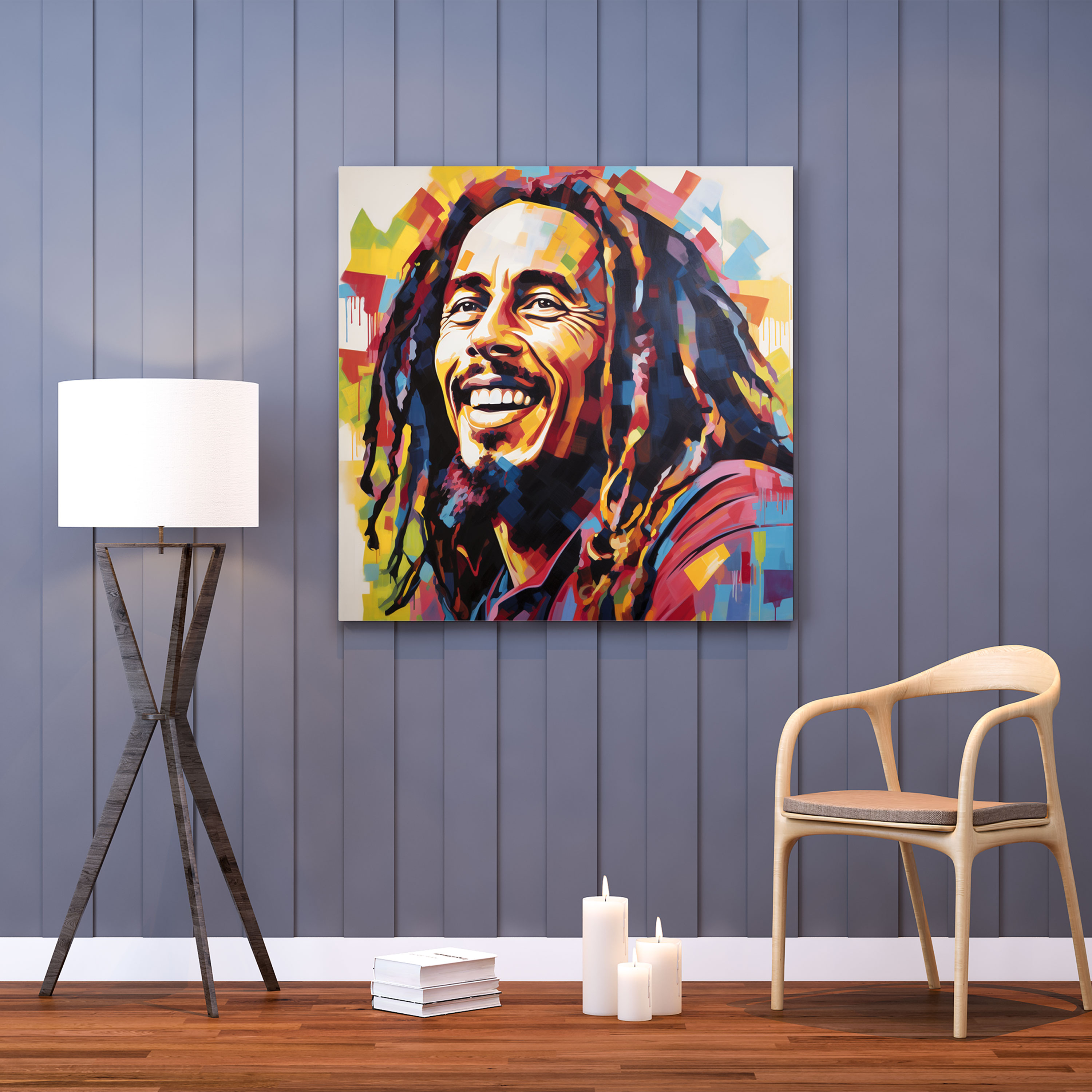 Bob Marley Wall Decoration - Bob Marley, Statement Piece, Pop Art, Wall Art