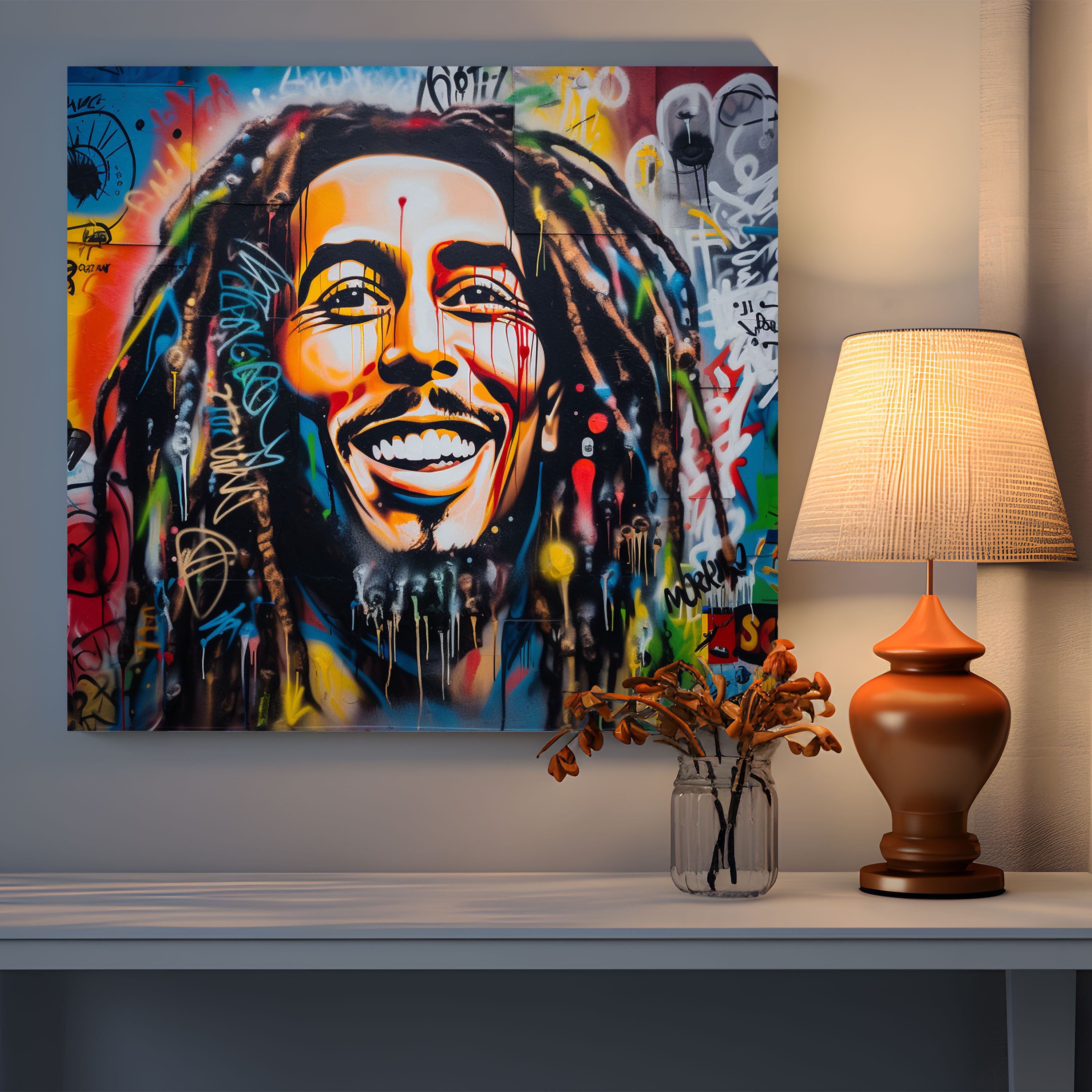 Bob Marley Canvas Print - Bob Marley, Creativity, Canvas Print, Wall Decoration