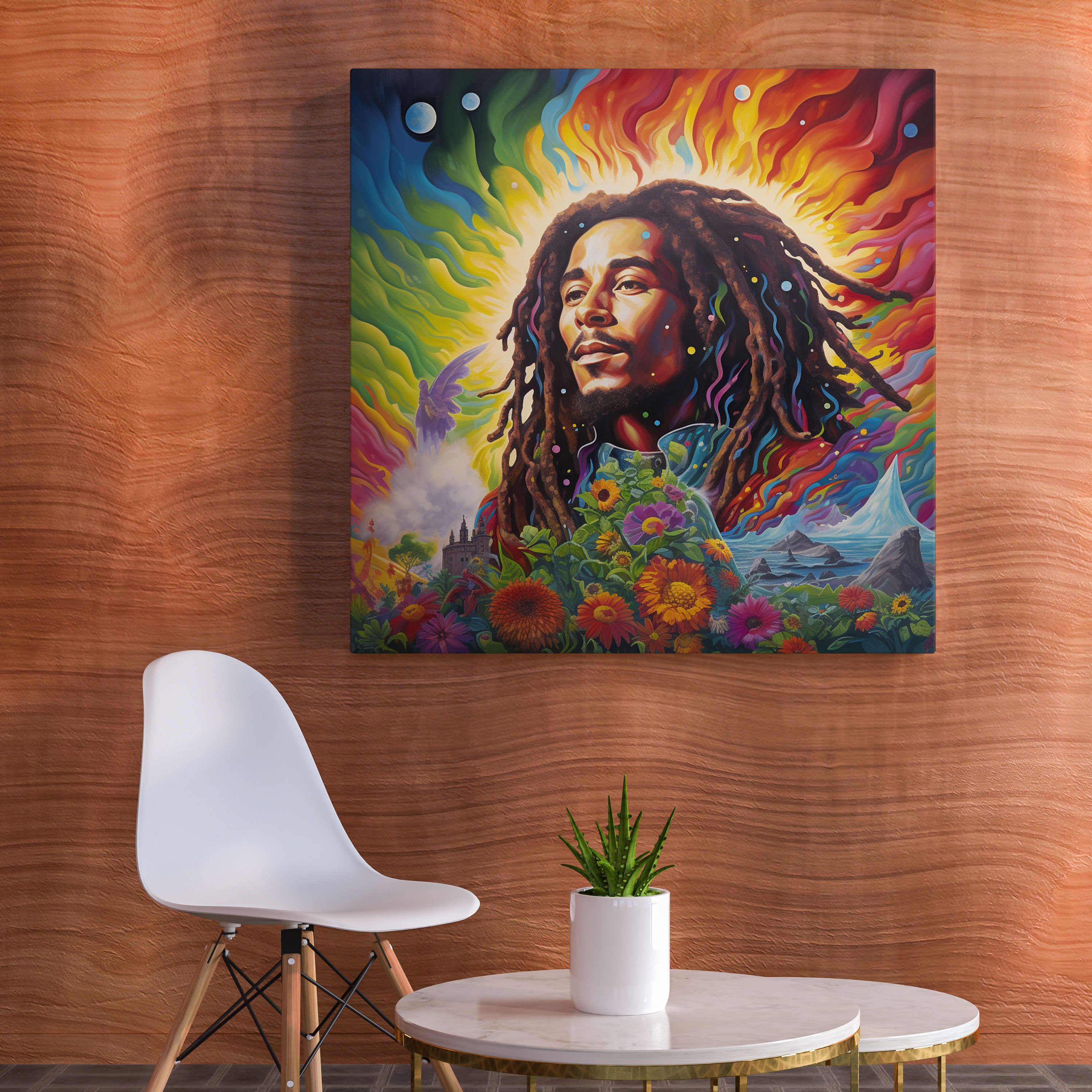 Bob Marley Wall Decoration - Bob Marley, Wall Art, Canvas Wall Art, Bob Marley
