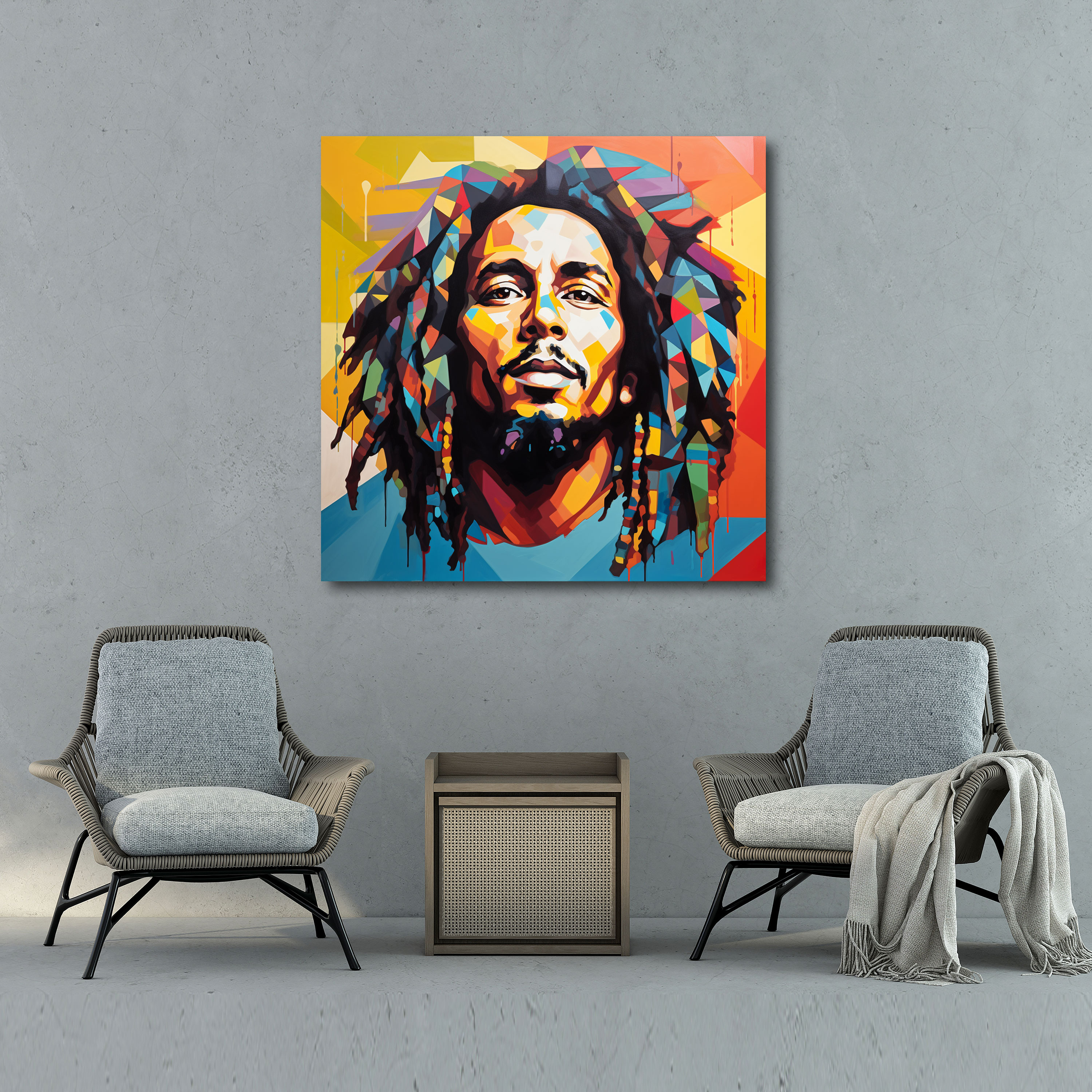 Bob Marley Wall Decoration - Bob Marley, Wall Decoration, Canvas Print, Canvas