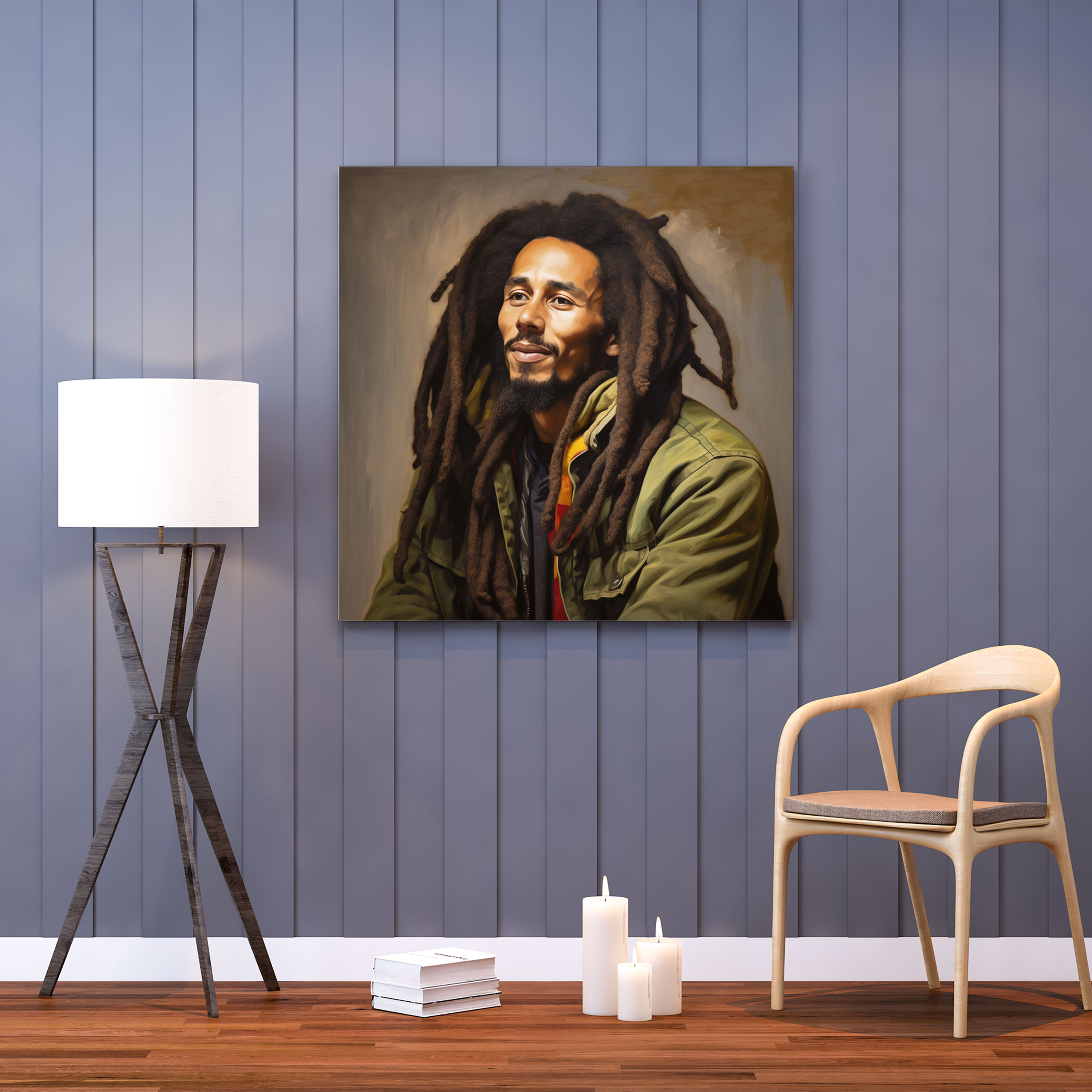 Bob Marley Canvas Print - Bob Marley, Wall Art, Portrait, Bob Marley