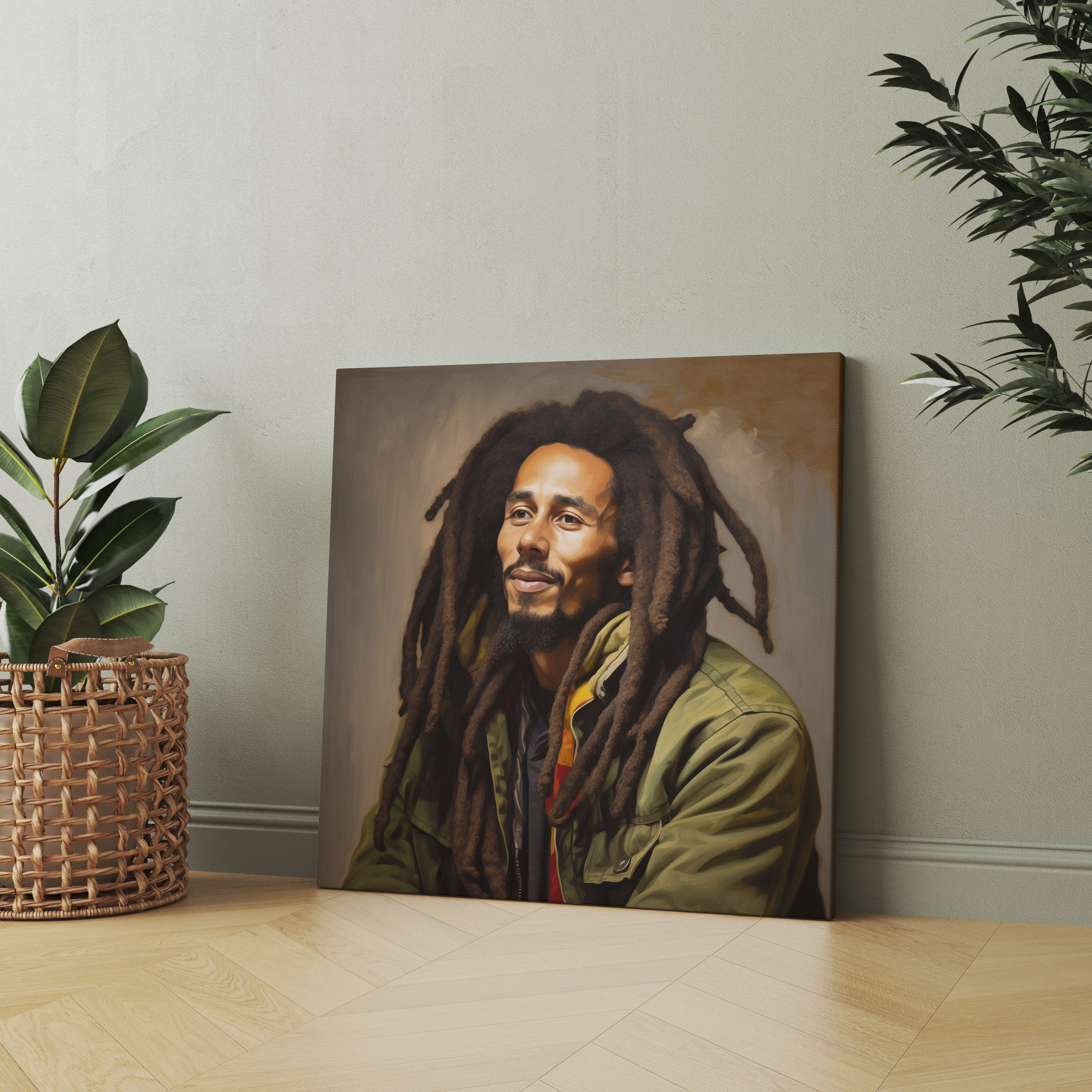 Bob Marley Canvas Print - Bob Marley, Wall Art, Portrait, Bob Marley