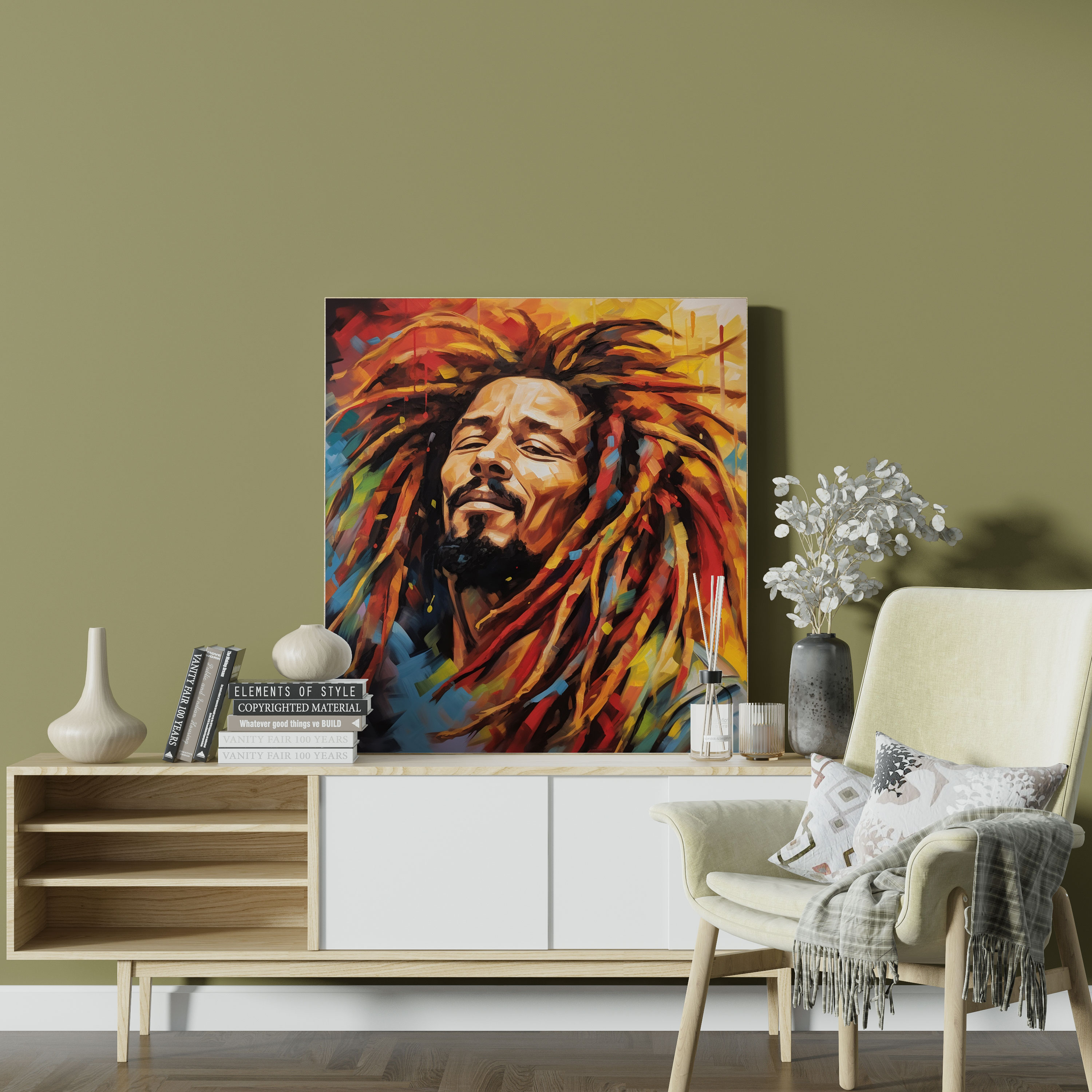 Bob Marley Wall Decoration - Bob Marley, Bob Marley, Canvas Print, Canvas Wall Art