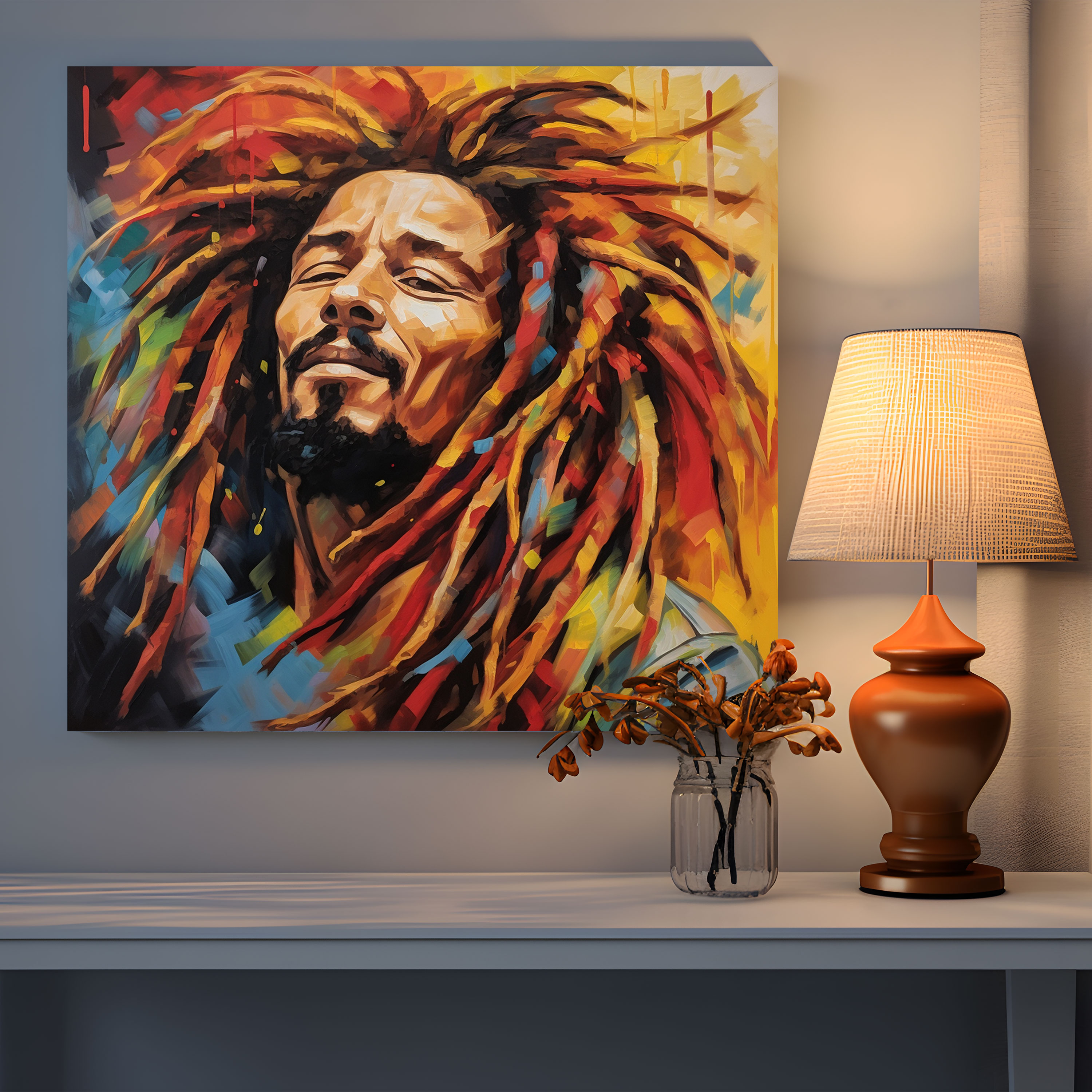 Bob Marley Wall Decoration - Bob Marley, Bob Marley, Canvas Print, Canvas Wall Art