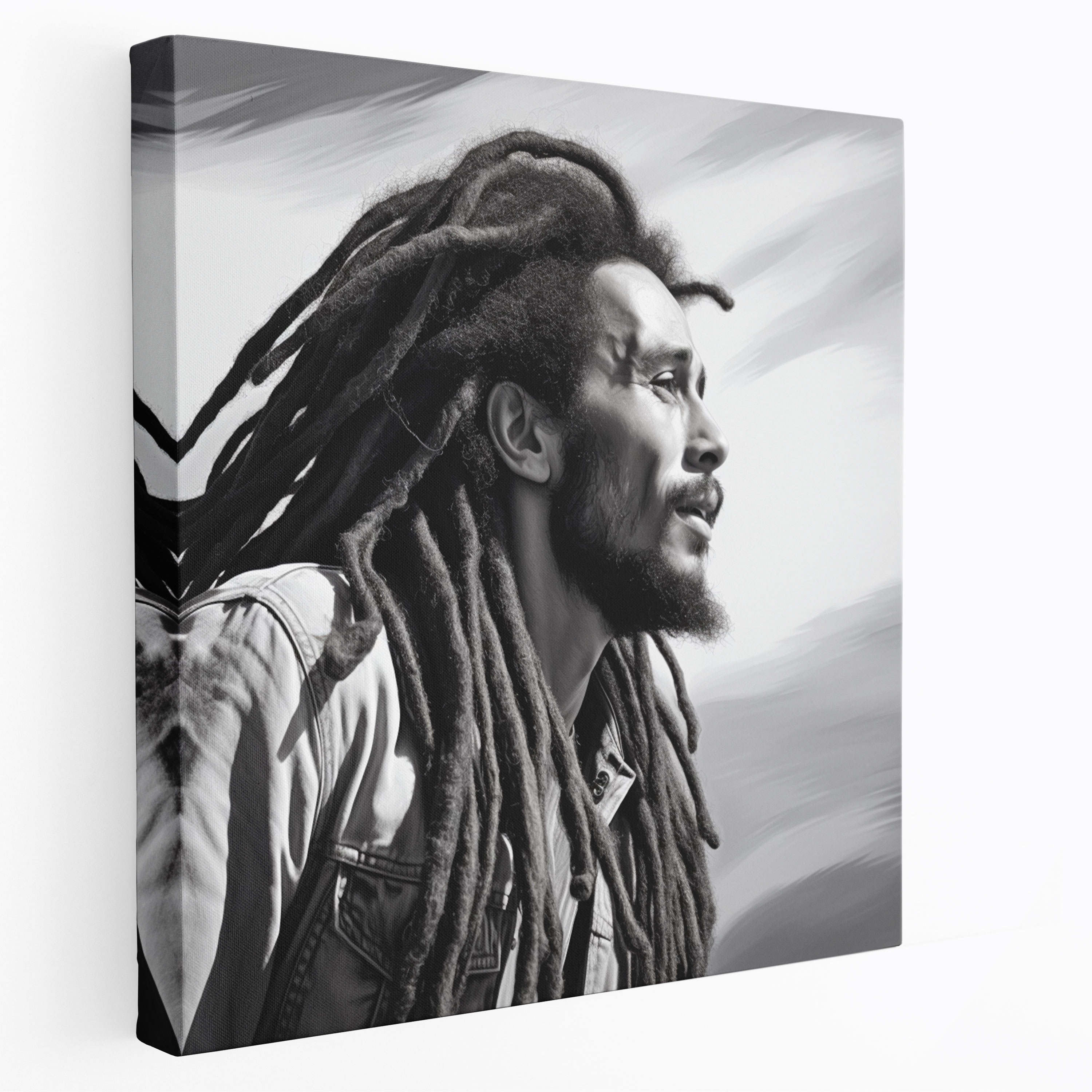 Bob Marley Porträt Leinwandbild - Bob Marley Wanddekoration