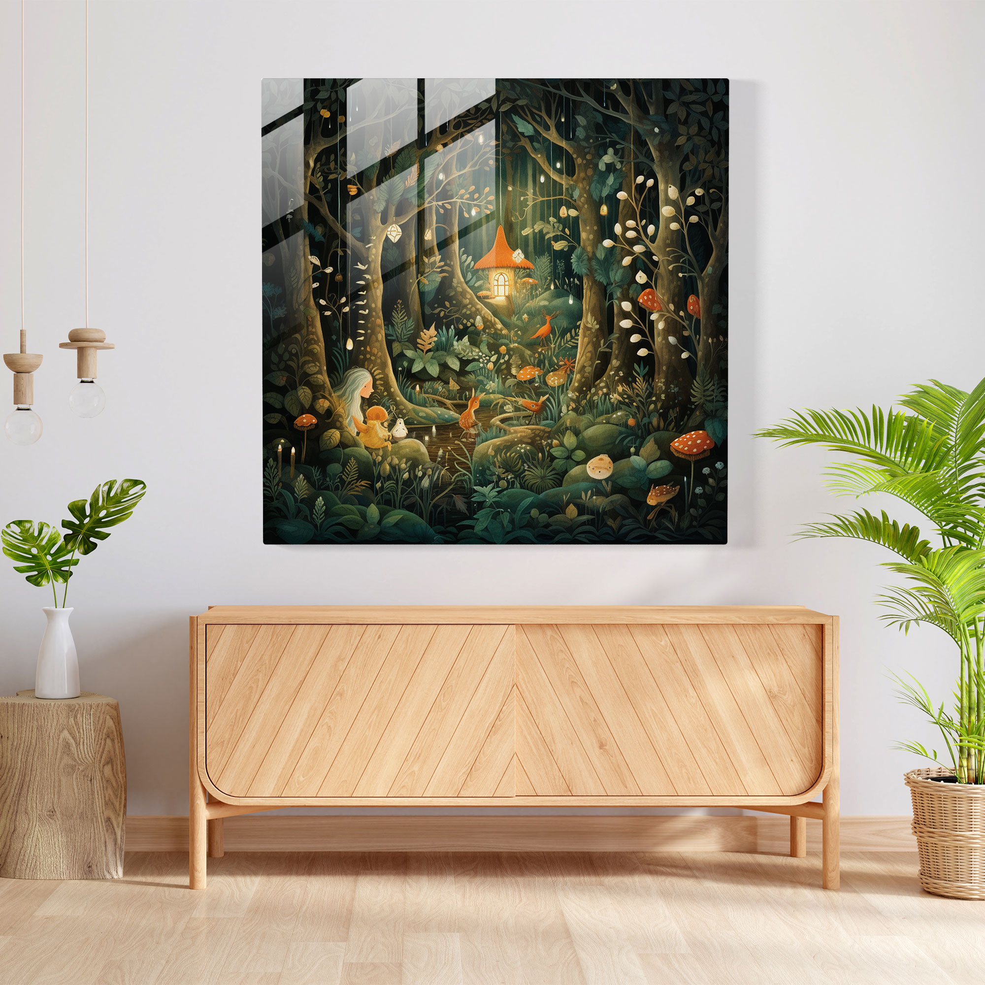Bohemian Fairy Tale Glass Print - Bohemian, Modern Art, Glass Art, Bohemian
