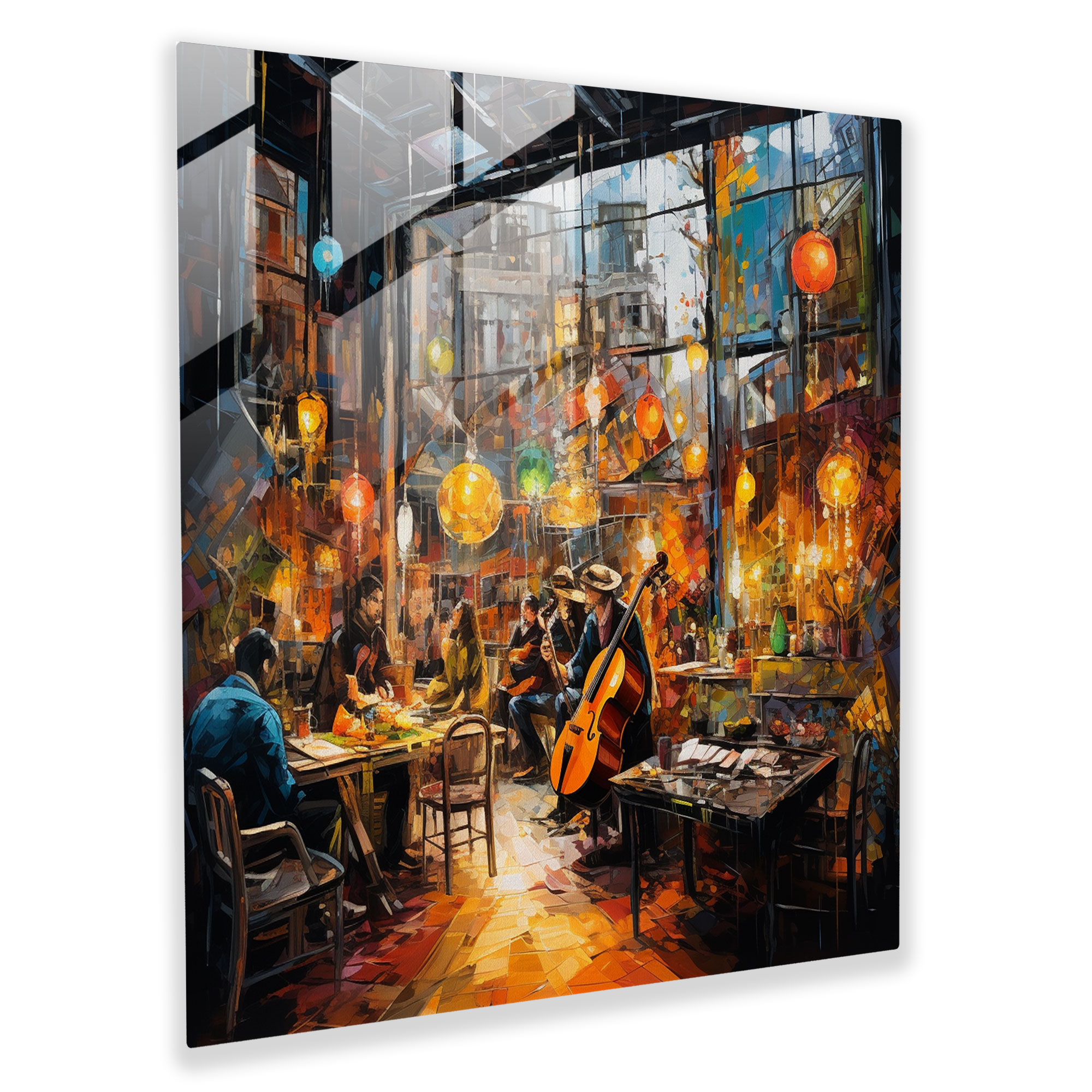 Bohemian Dreams Glass Print - Bohemian, Abstract, Colorful, Wall Decoration