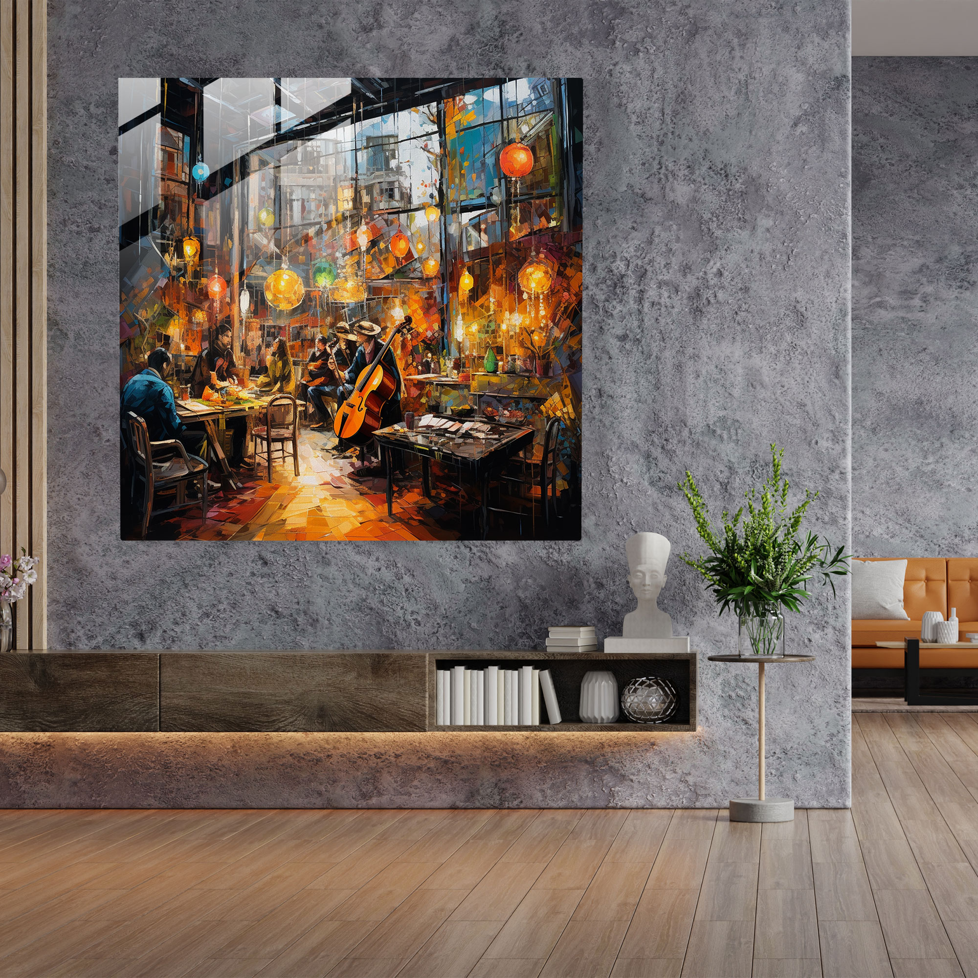 Bohemian Dreams Glass Print - Bohemian, Abstract, Colorful, Wall Decoration