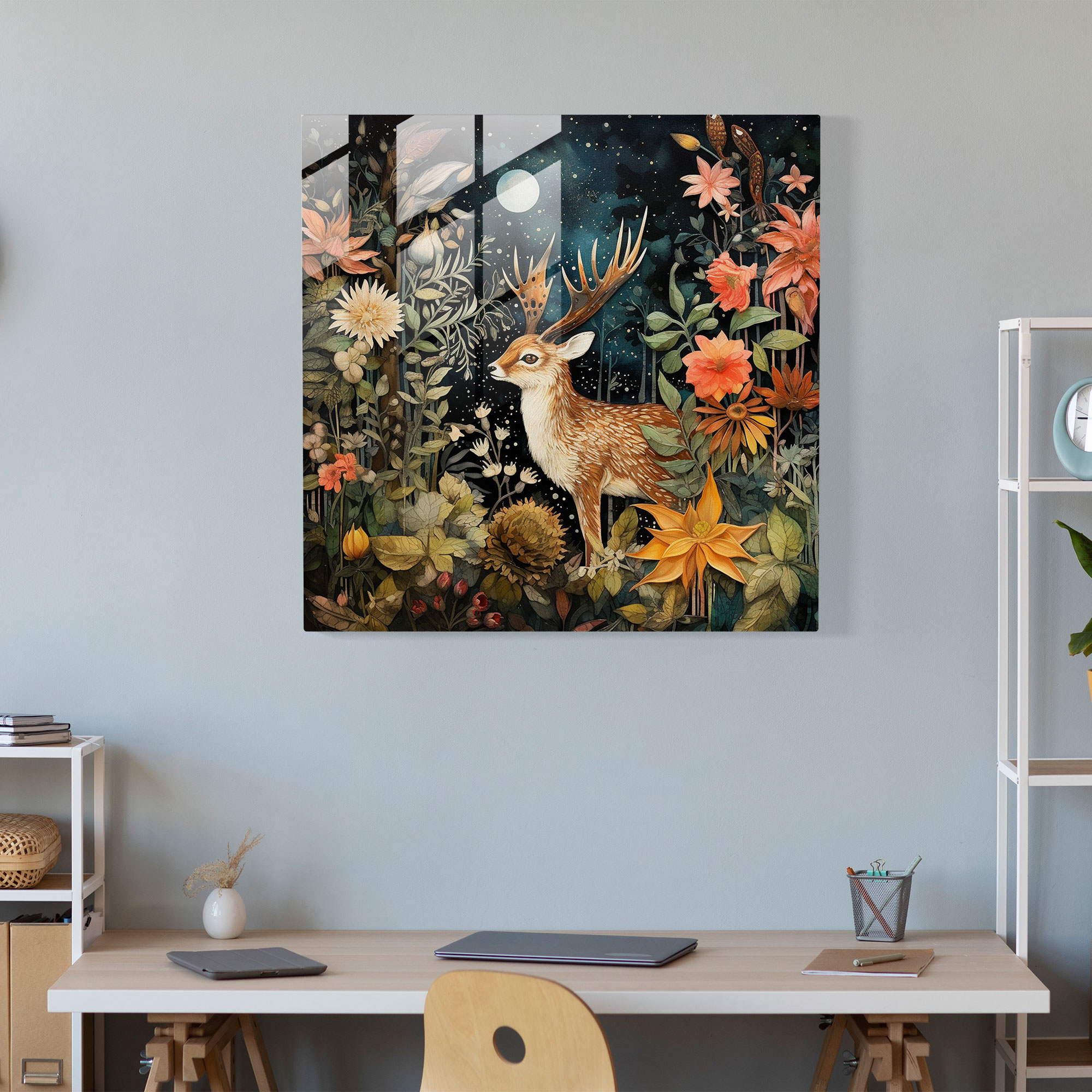 Bohemian Forest Glass Print - Bohemian, Bohemian Forest Glass Print, Glass Art, Mystical Forest