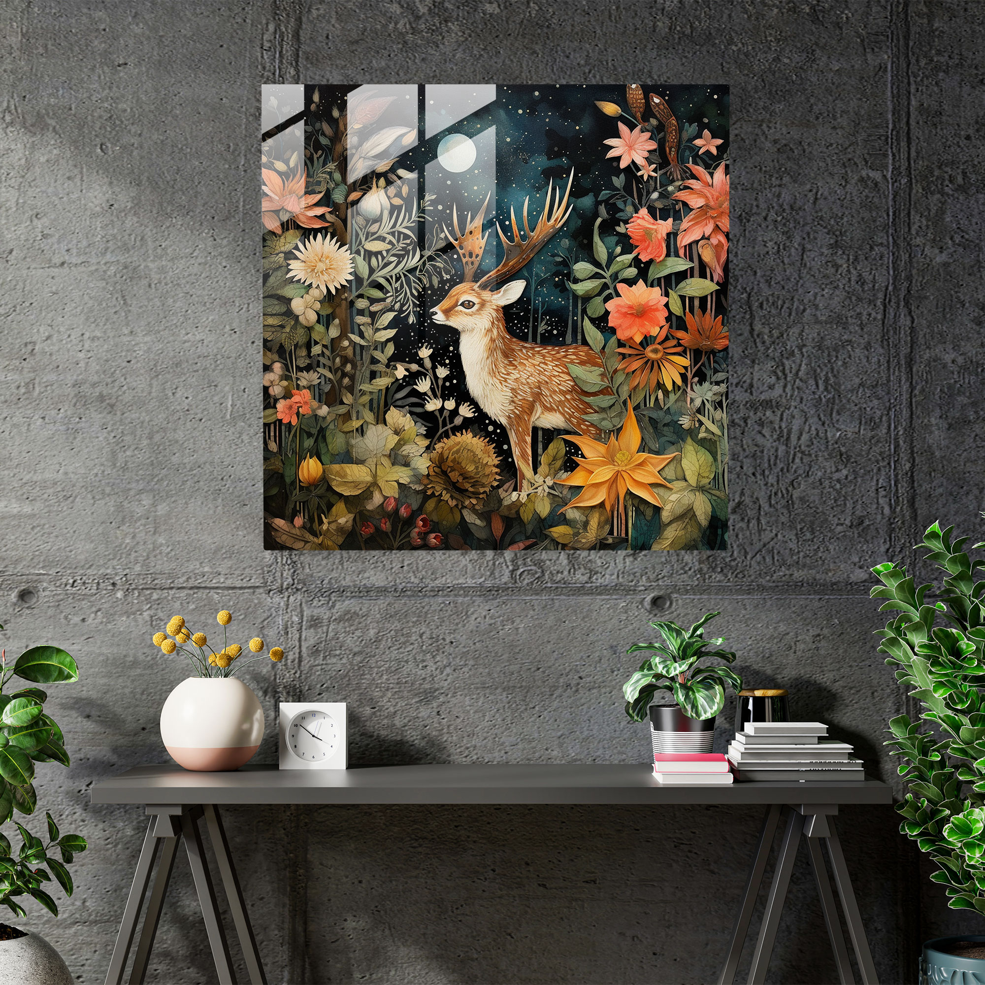 Bohemian Forest Glass Print - Bohemian, Bohemian Forest Glass Print, Glass Art, Mystical Forest