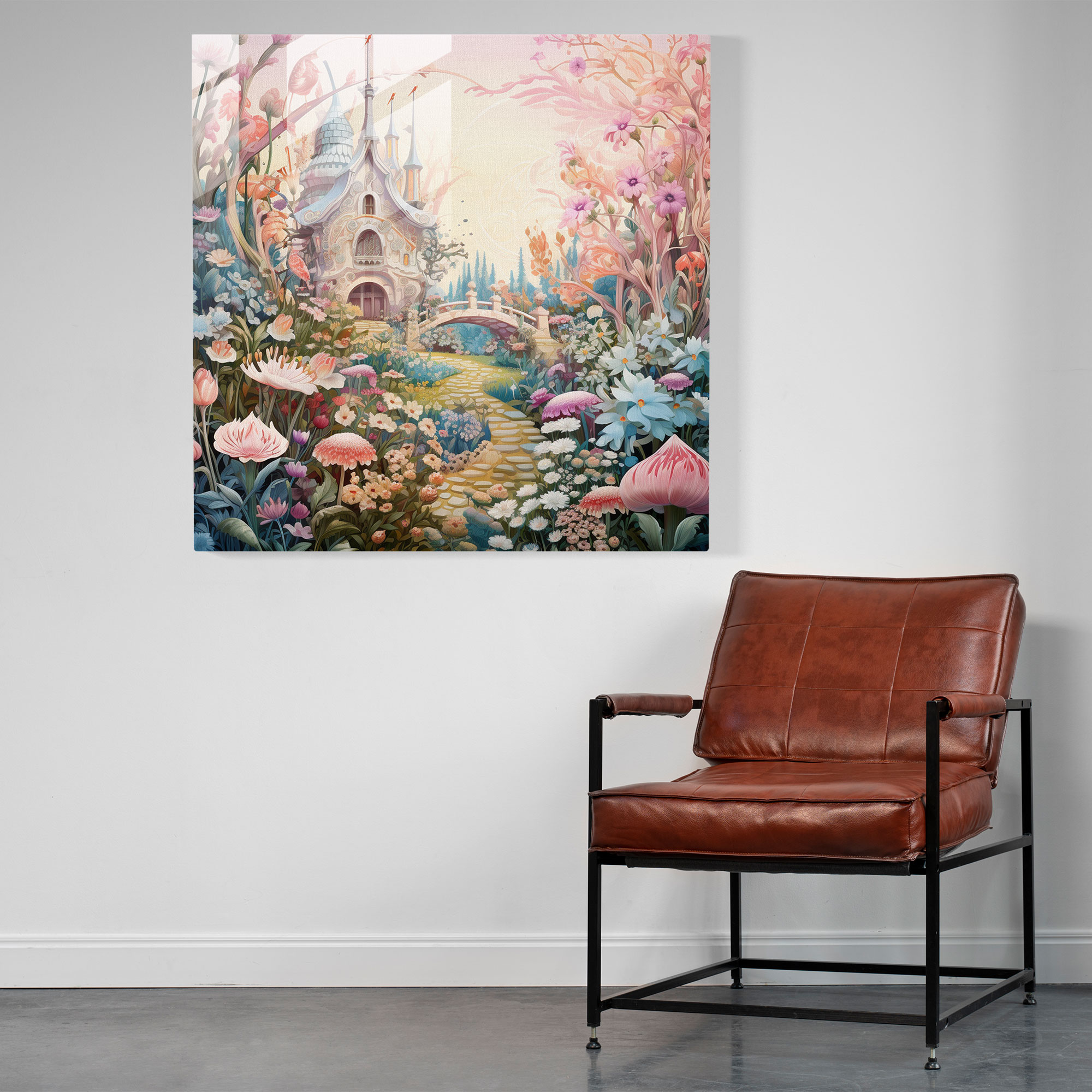Bohemian Garden Glass Print - Bohemian, Glass Print, Glass Wall Art, Wall Decoration