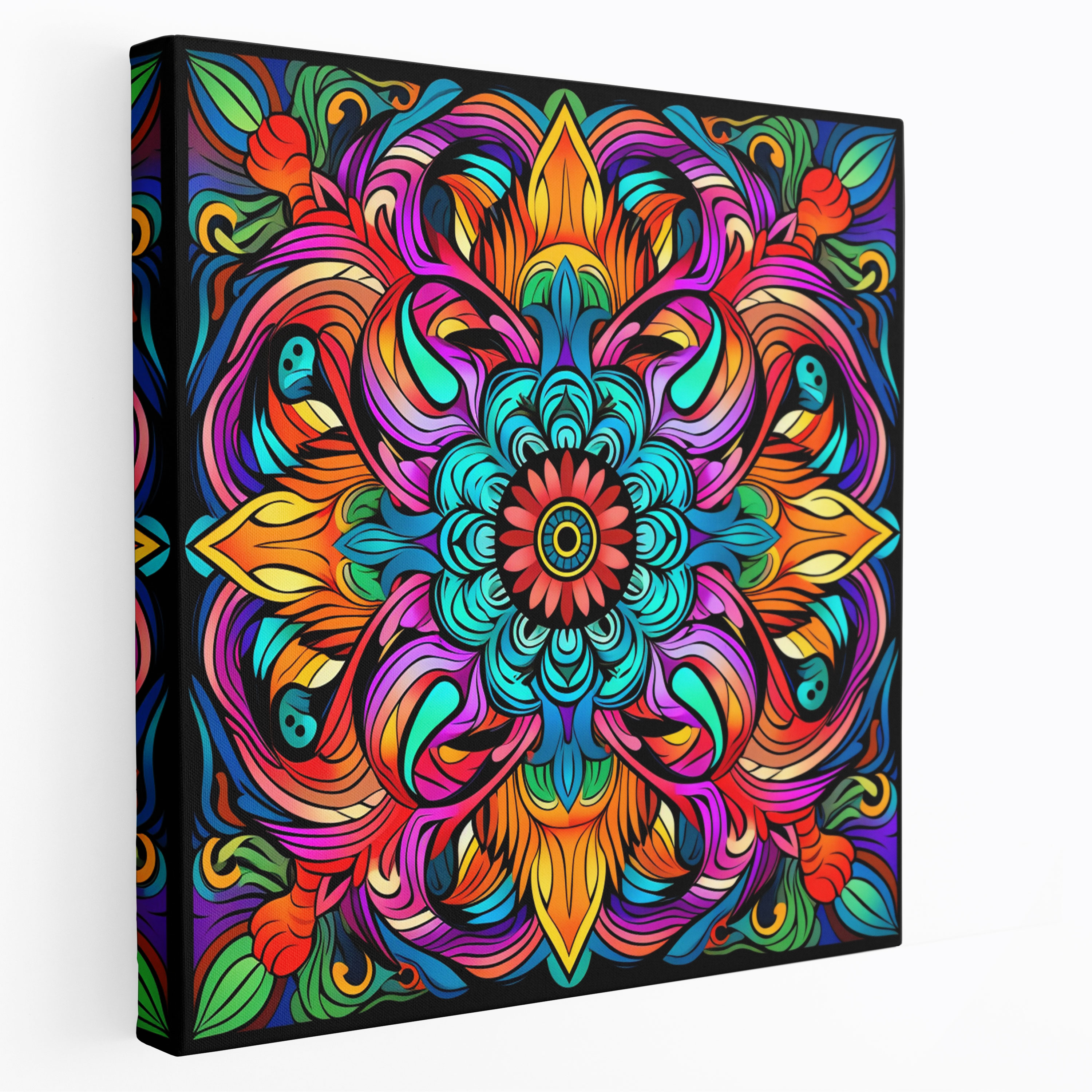 Bohemian Kaleidoscope Canvas Print - Bohemian, Kaleidoscope, Lively, Wall Art