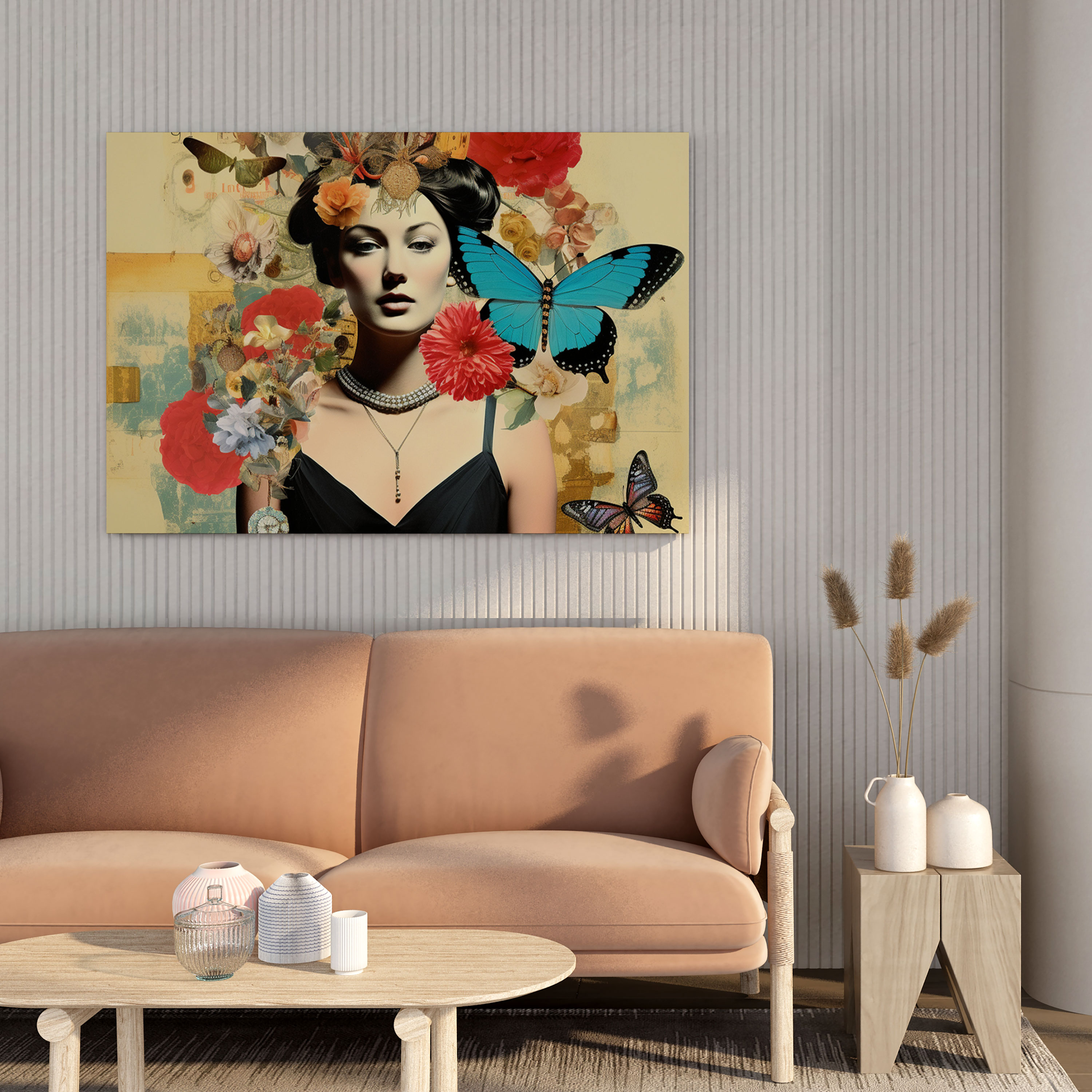 Eclectic Bohemian Collage Canvas Print - Bohemian, Visually Stimulating, Wall Decoration, Eclectic Collage Art