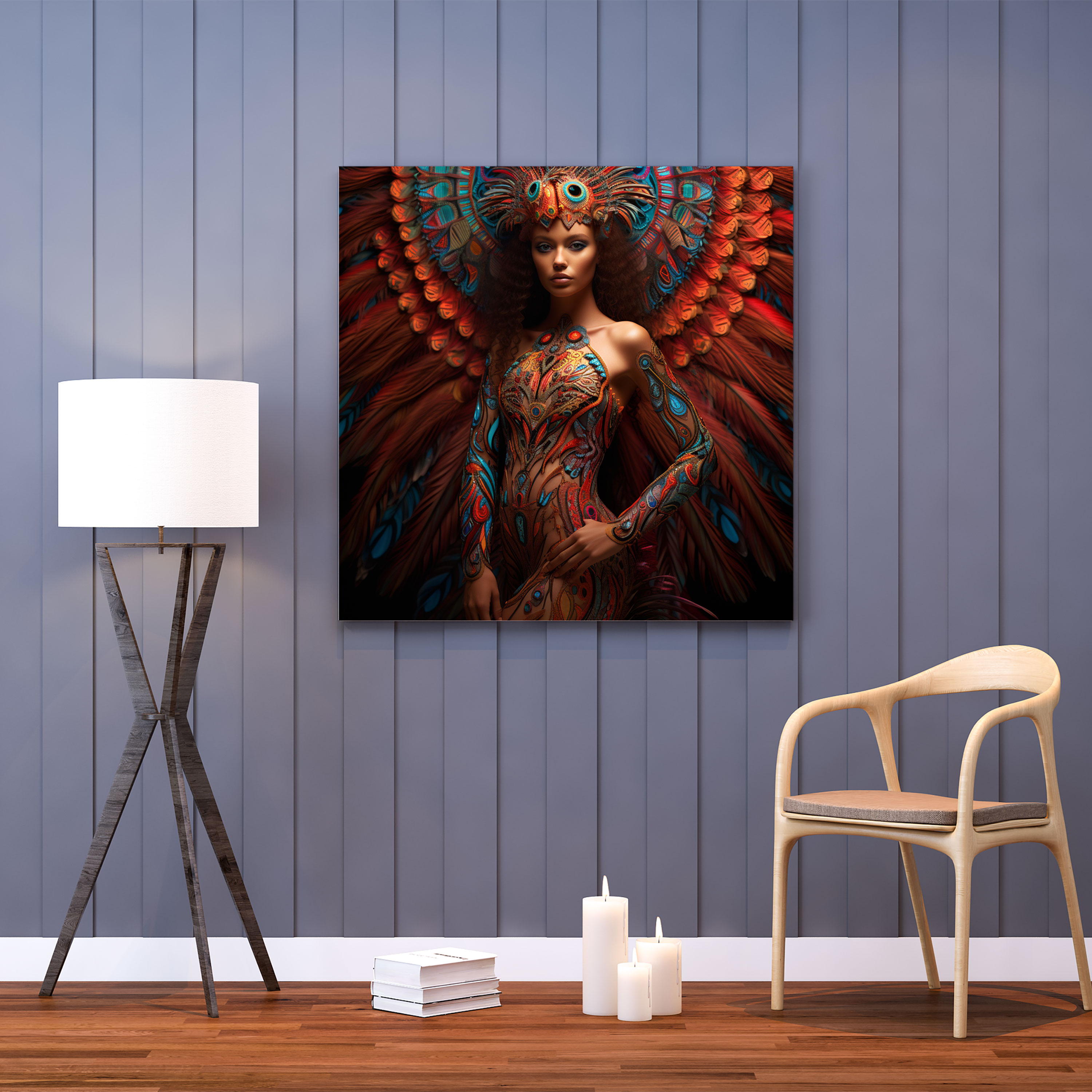 Bohemian Tribal Canvas Print - Bohemian, Mysterious, Ambiance, Home Decoration