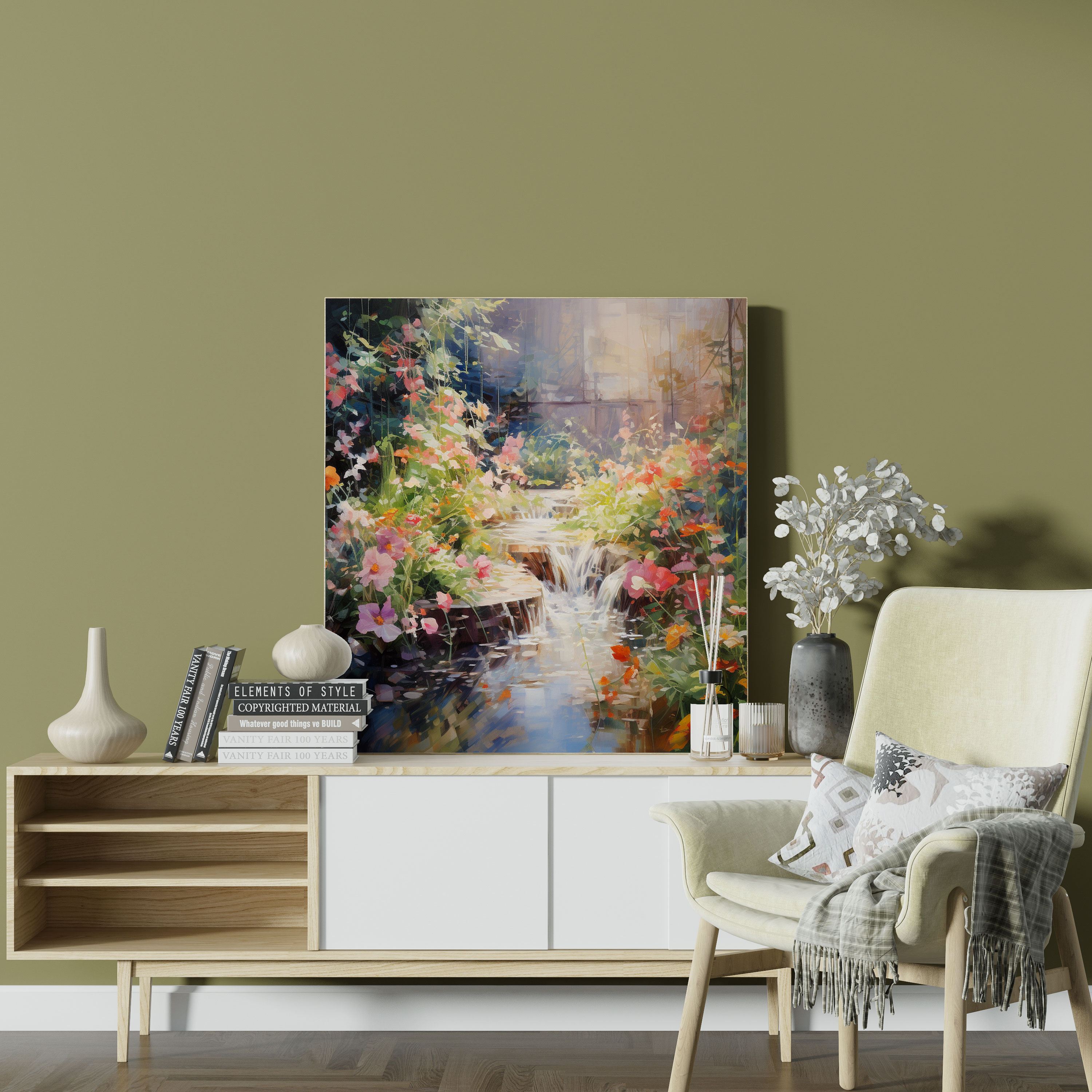 Bohemian Garden Canvas Print - Bohemian, Wall Decoration, Bohemian Garden Canvas Print, Canvas Print