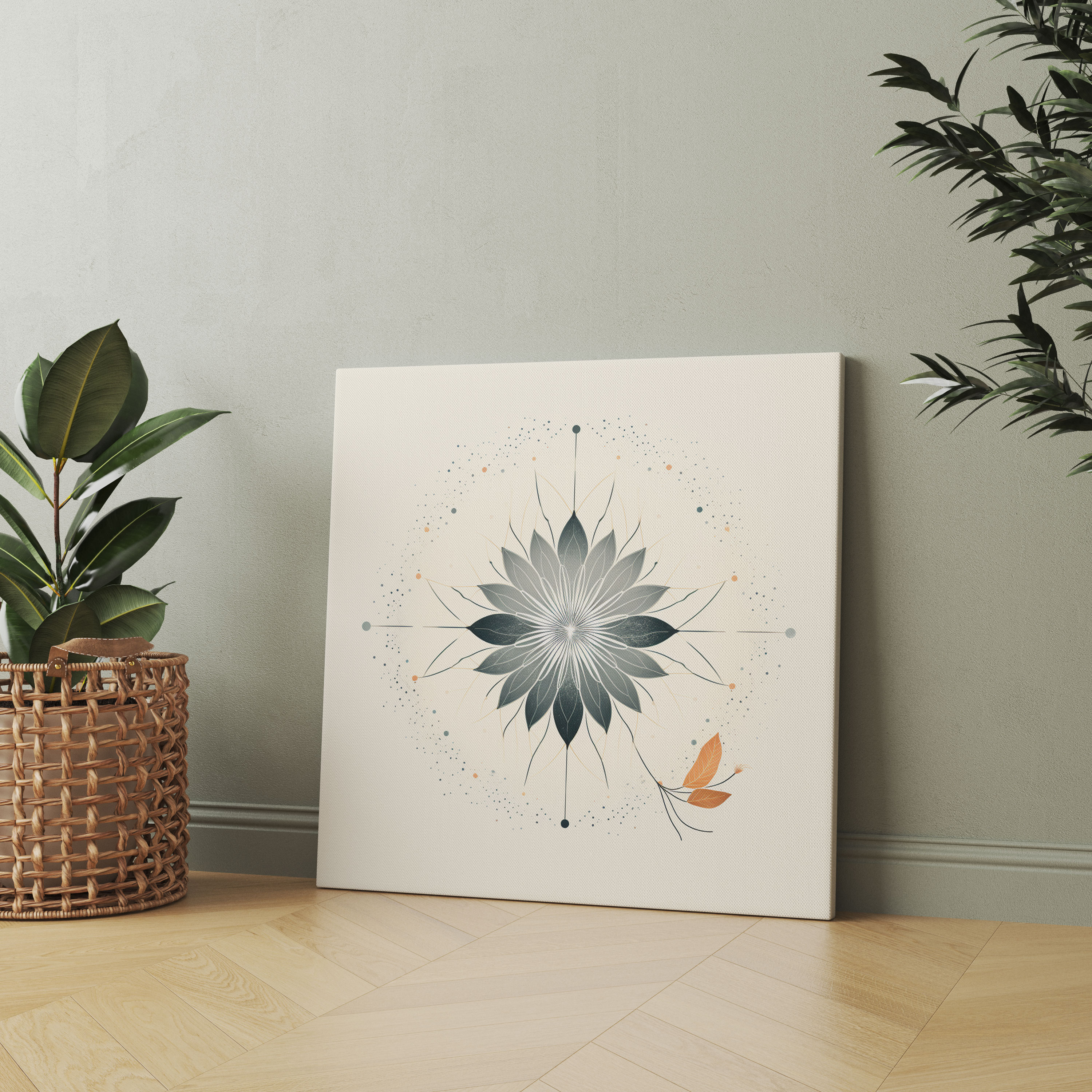 Bohemian Mandala Canvas Print - Bohemian, Bohemian Mandala, Wall Art, Bohemian Mandala Canvas Print
