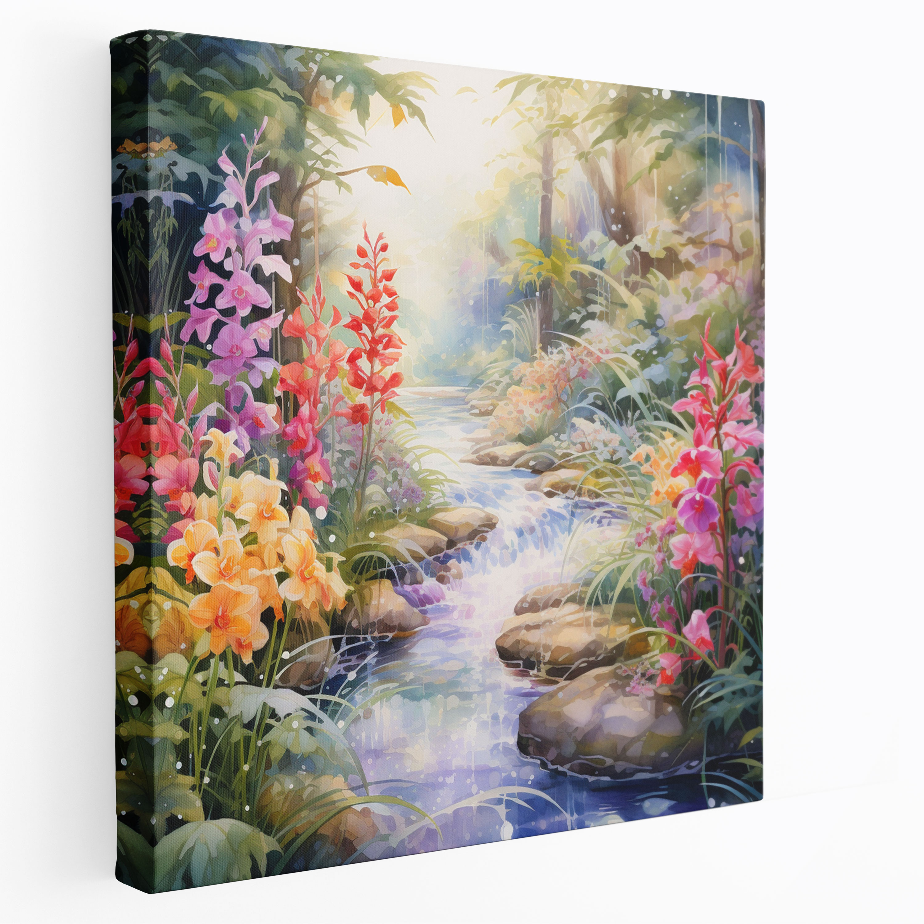 Bohemian Garden Canvas Print - Bohemian, Bohemian Garden, Home Decoration, Canvas Wall Art