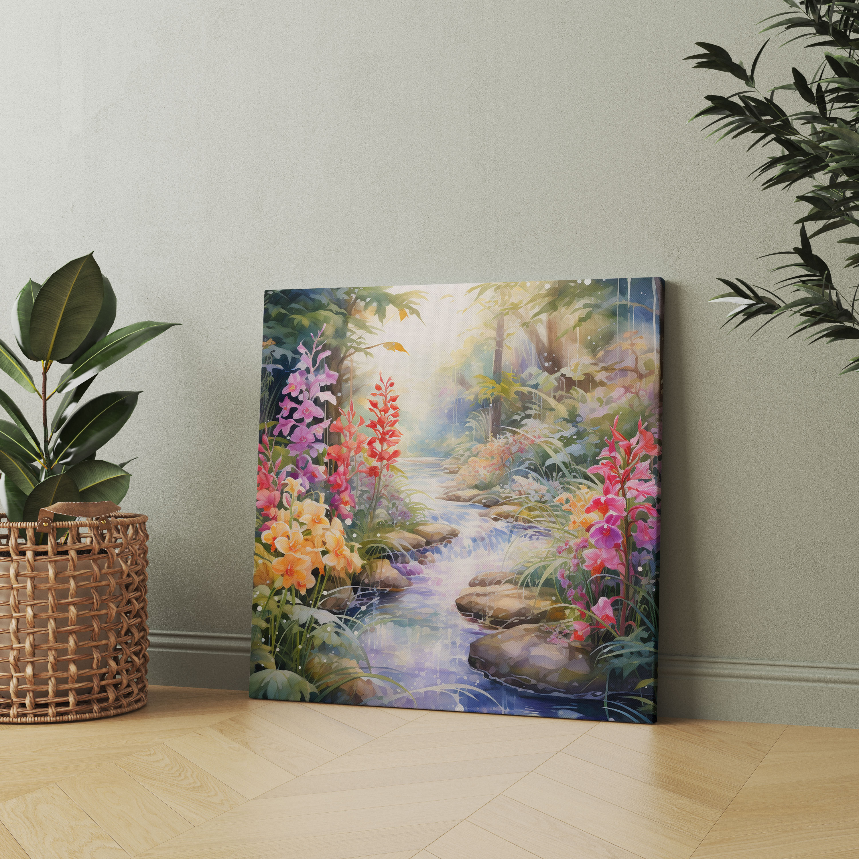 Bohemian Garden Canvas Print - Bohemian, Bohemian Garden, Home Decoration, Canvas Wall Art
