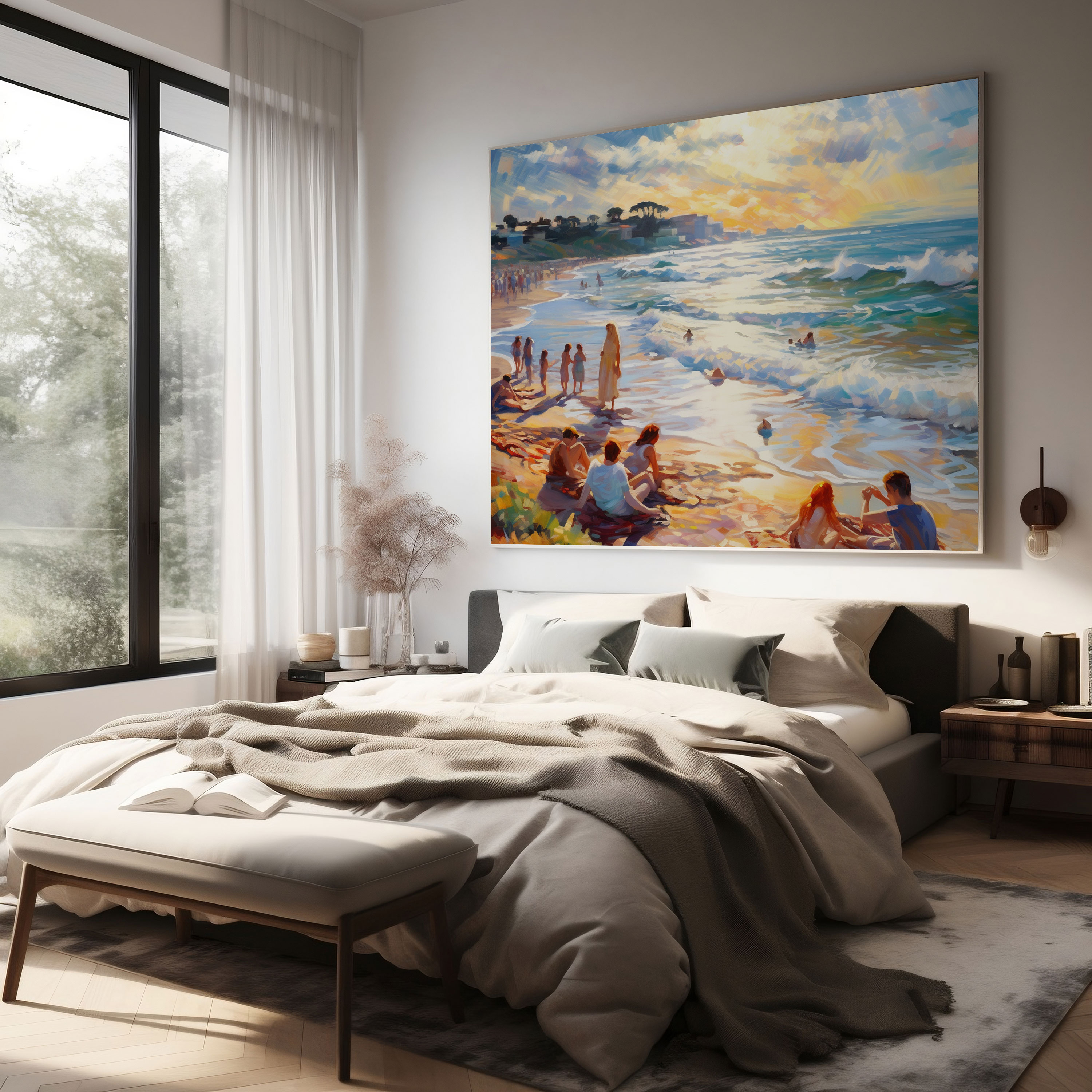 Bohemian Beach Canvas Print - Bohemian, Home Decoration, Sun-Kissed, Canvas Wall Art