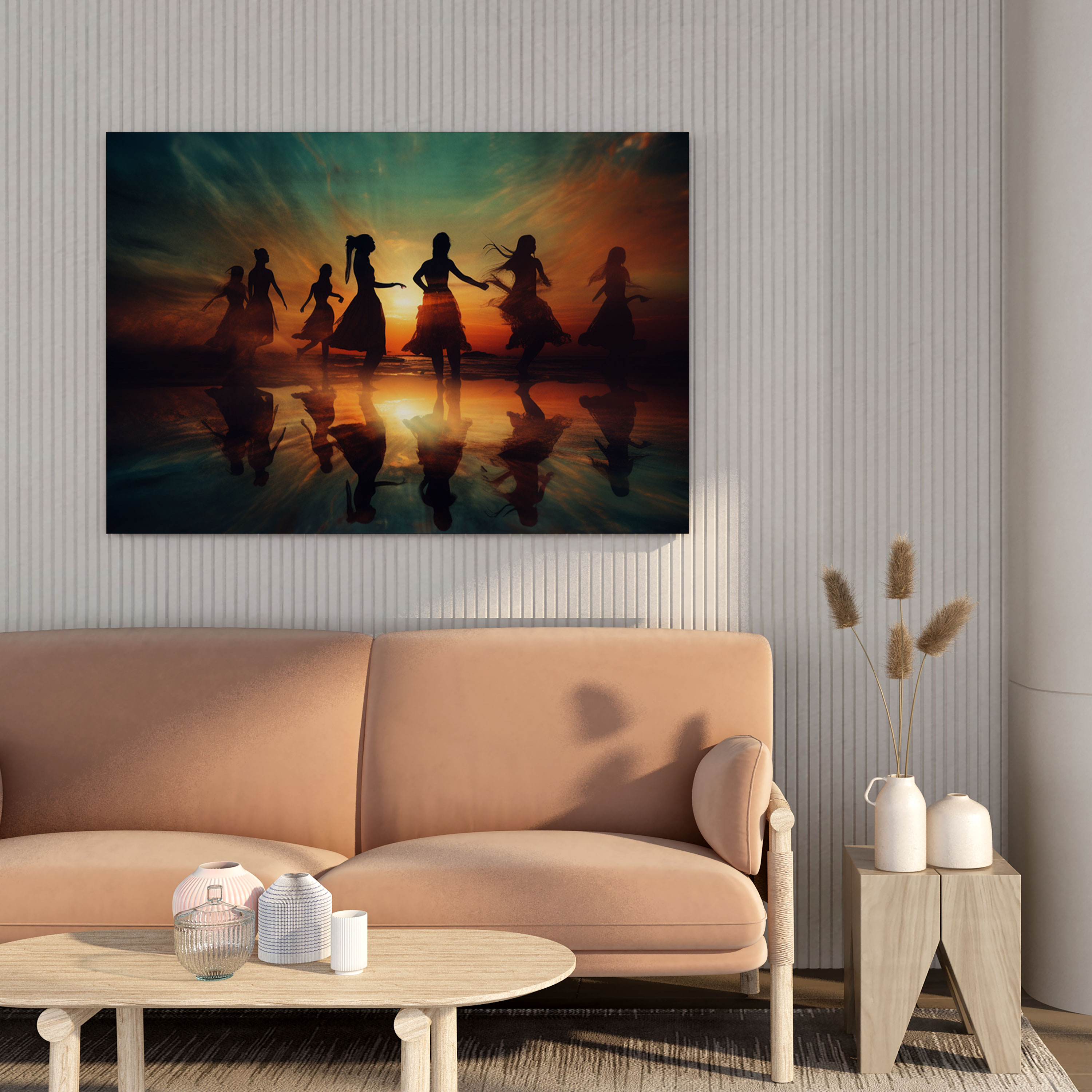 Bohemian Sunset Canvas Print - Bohemian, Canvas Wall Art, Wall Decoration, Canvas Print