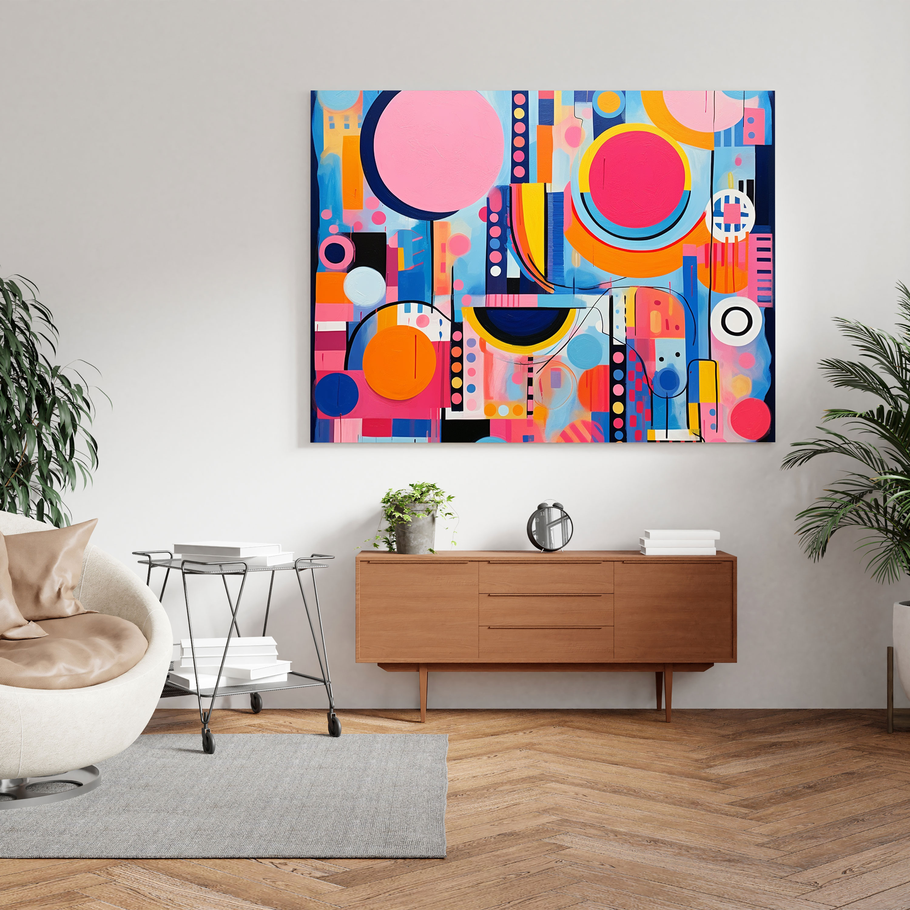 Bohemian Abstract Geometric Canvas Print - Bohemian, Canvas, Canvas Wall Art, Home Decoration