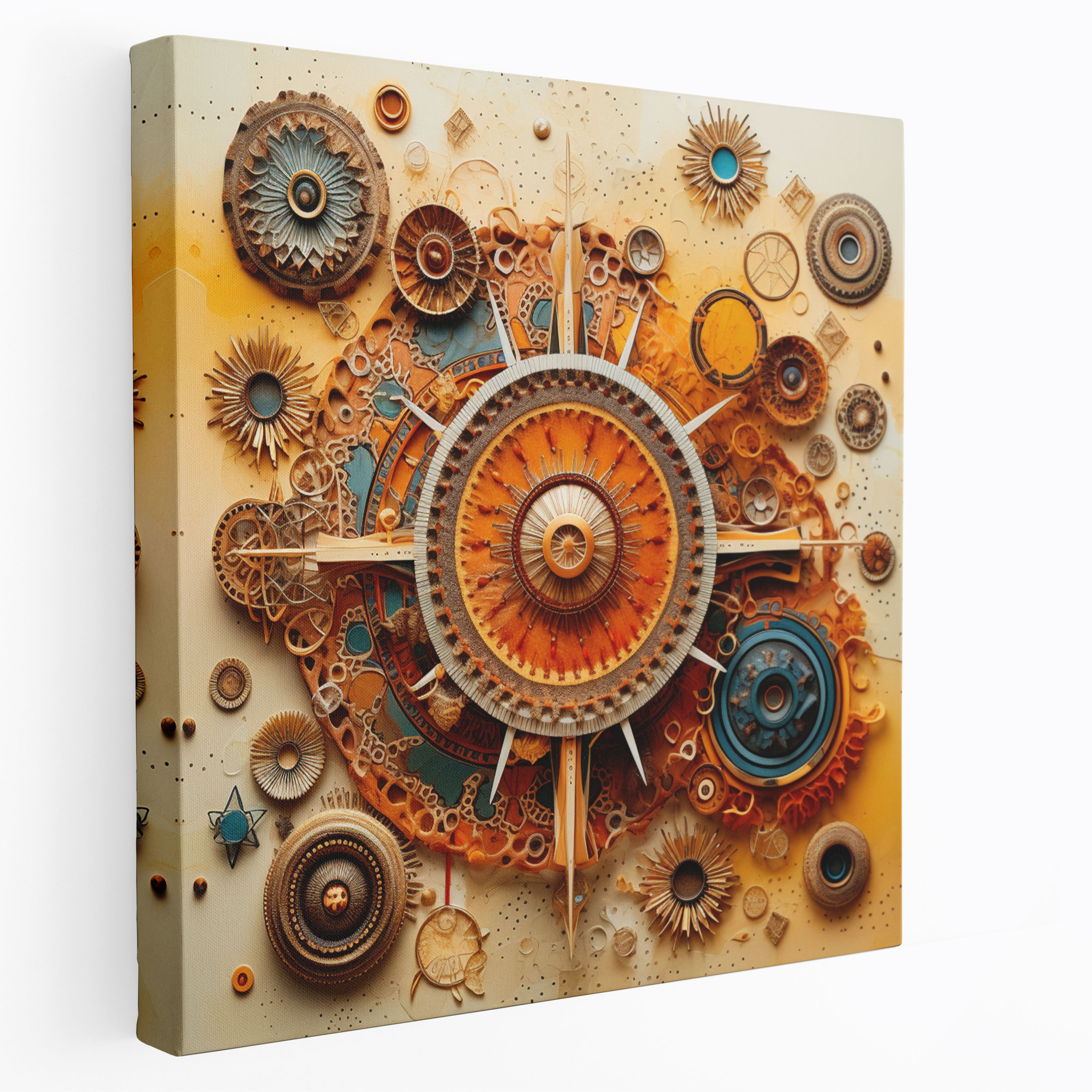 Bohemian Mandala Dreams Canvas Print - Bohemian, Canvas Wall Art, Intricate Mandalas, Home Decoration