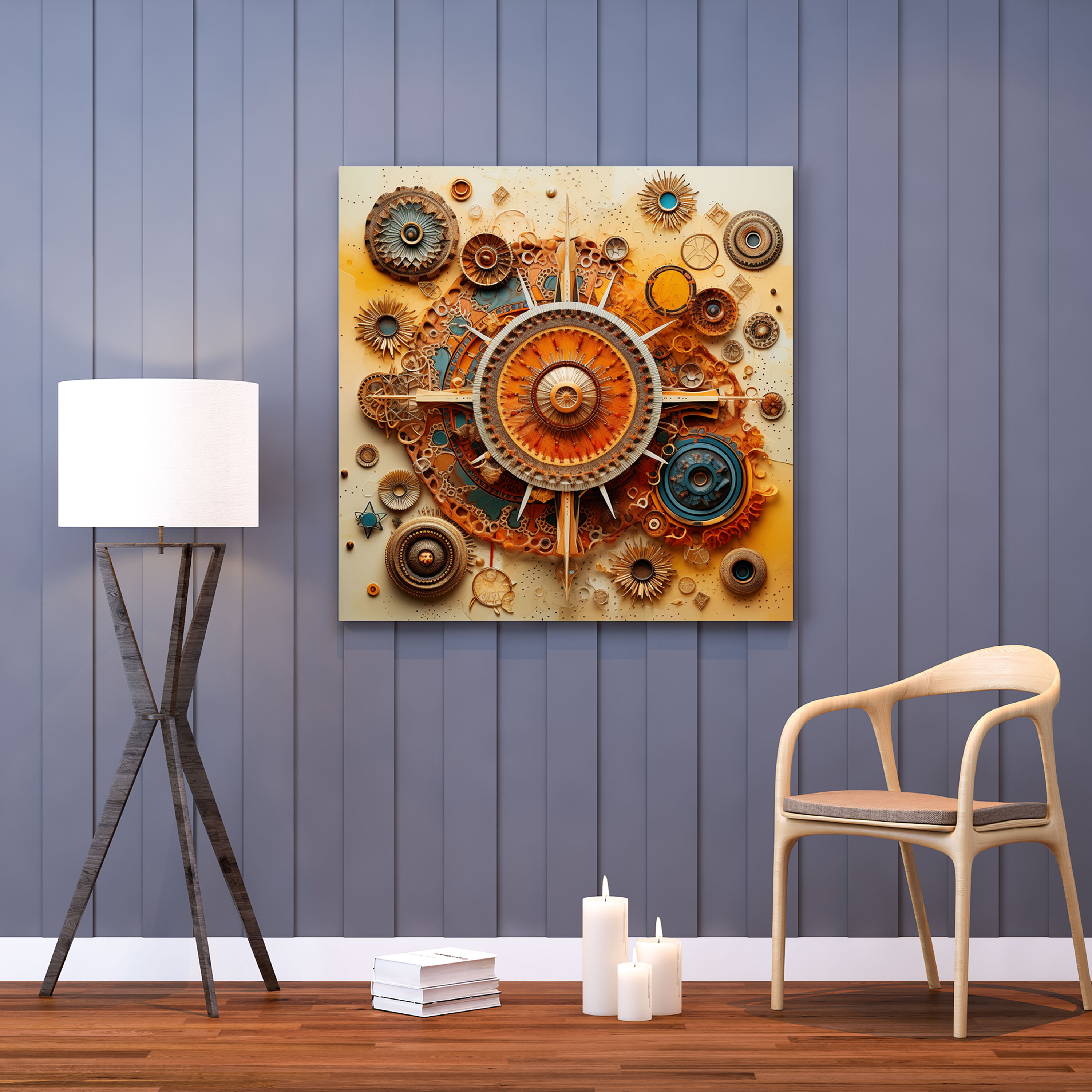 Bohemian Mandala Dreams Canvas Print - Bohemian, Canvas Wall Art, Intricate Mandalas, Home Decoration