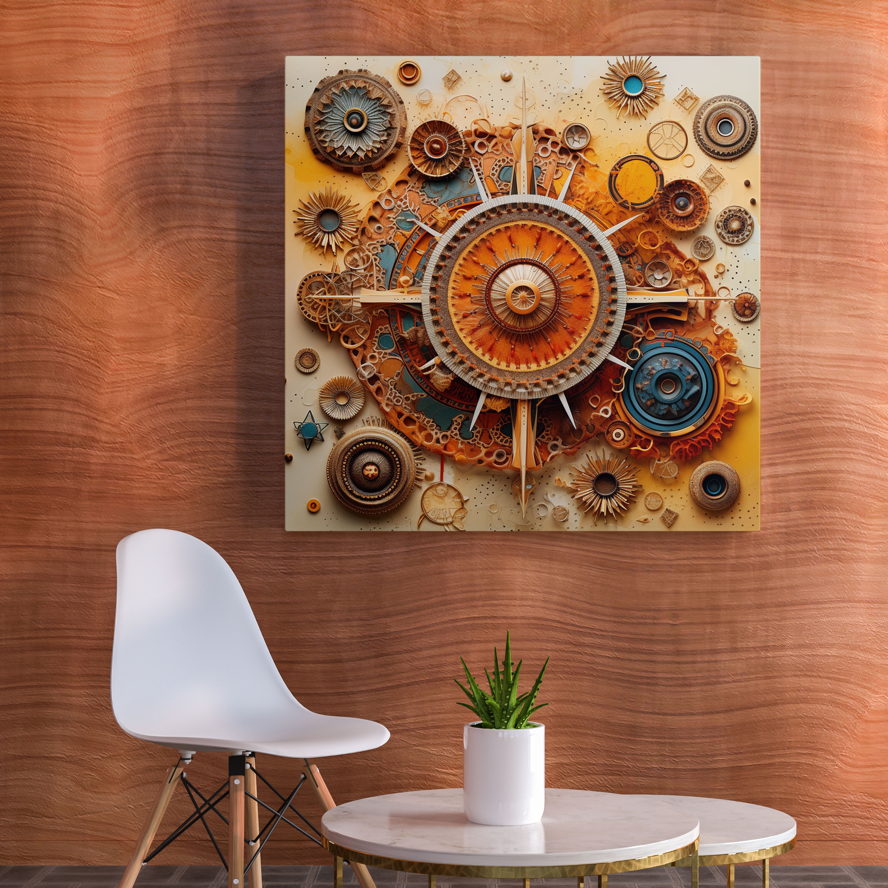 Bohemian Mandala Dreams Canvas Print - Bohemian, Canvas Wall Art, Intricate Mandalas, Home Decoration