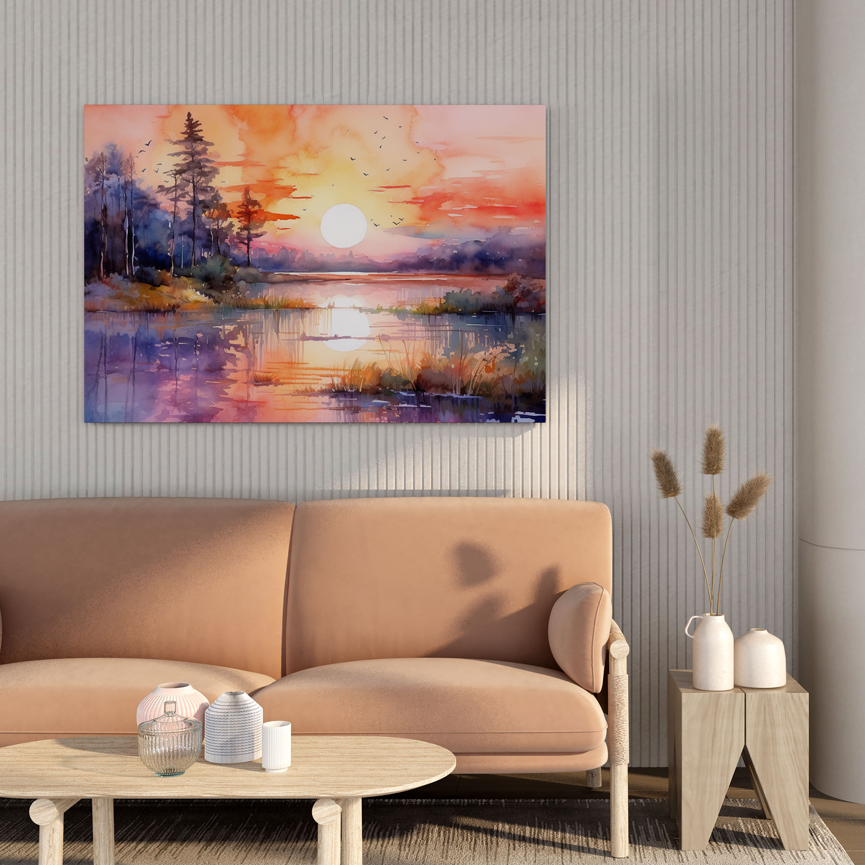 Bohemian Sunset Canvas Print - Bohemian, Wall Decoration, Bohemian, Wall Art