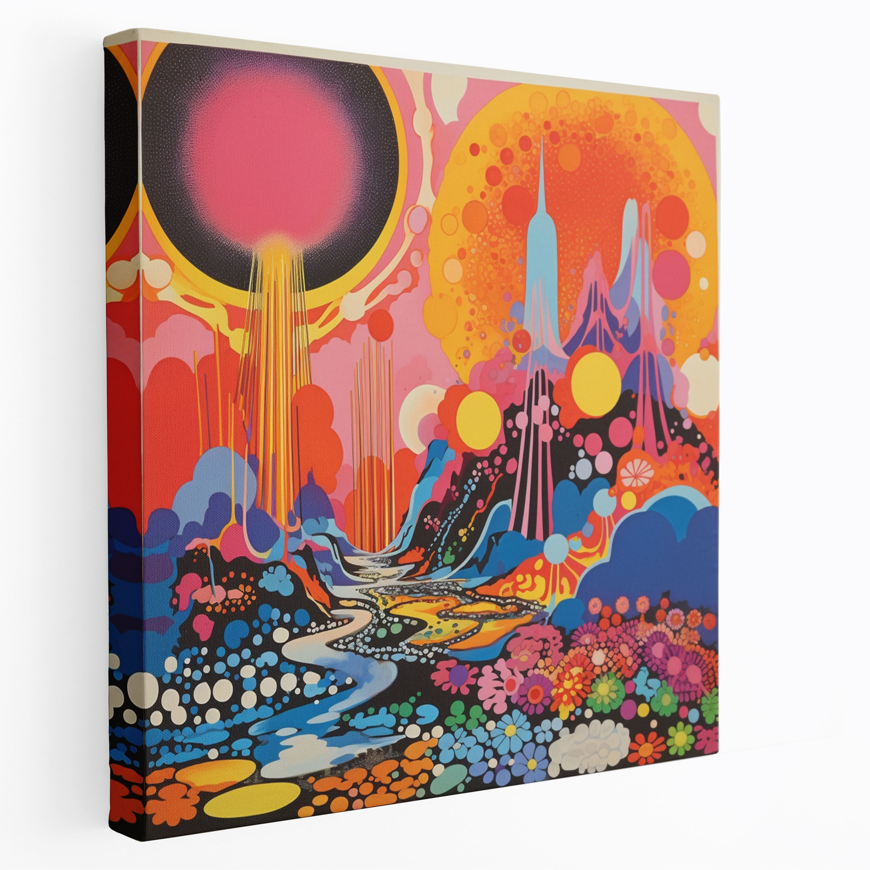 Bohemian Psychedelic Canvas Print - Bohemian, Wall Decoration, Bohemian Canvas Print, Wall Art
