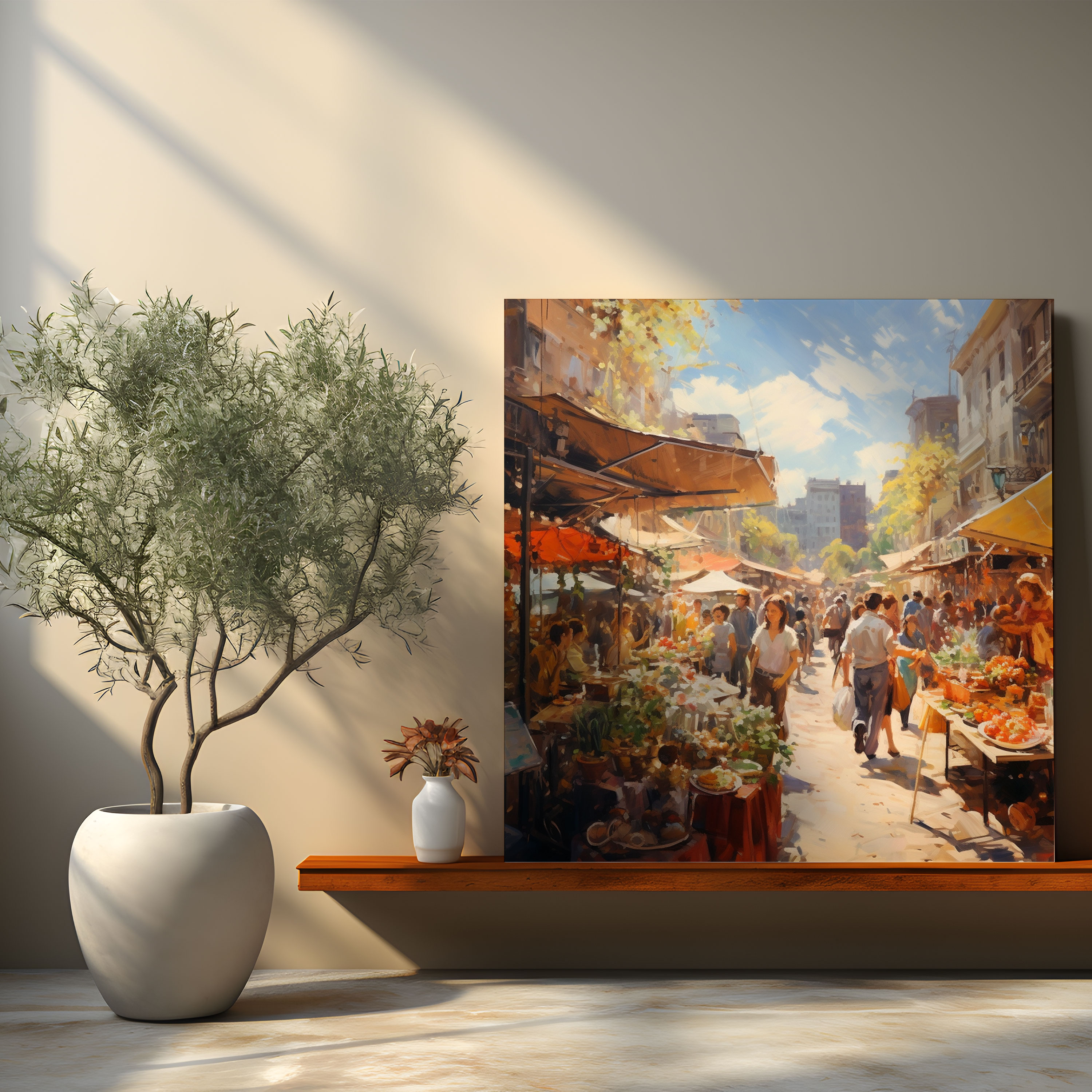 Bohemian Market Canvas Print - Bohemian, Canvas, Wall Decoration, Canvas Wall Art