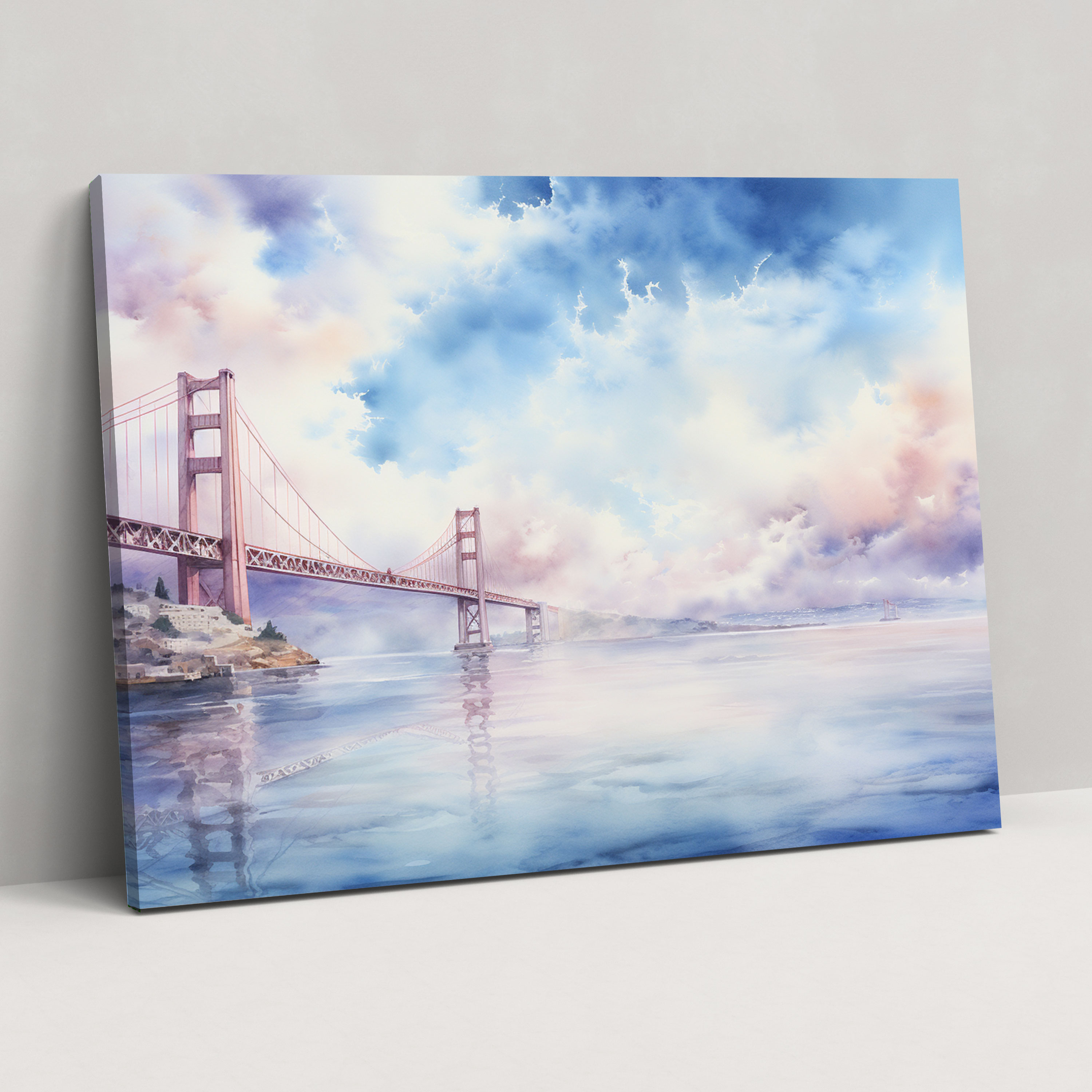 Bosphorus Bridge Wall Art - Bosphorus Bridge, Soothing, Pastel Colors, Bosphorus Bridge