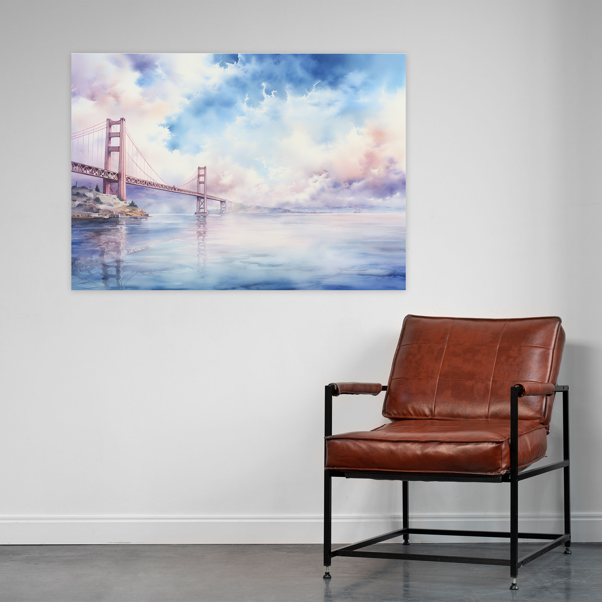 Bosphorus Bridge Wall Art - Bosphorus Bridge, Soothing, Pastel Colors, Bosphorus Bridge