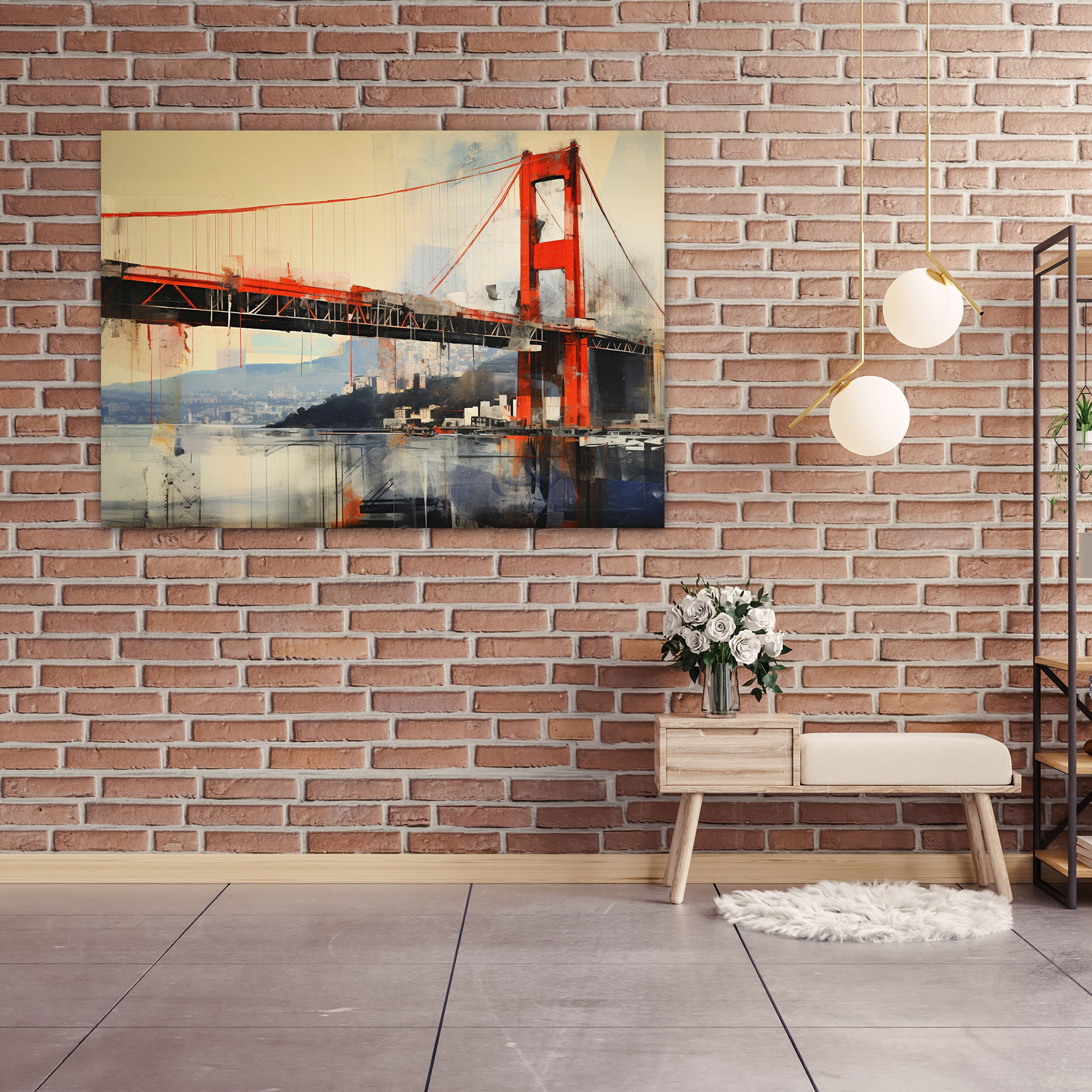 Bosphorus Bridge Canvas Print - Bosphorus Bridge, Bosphorus Bridge, Modern, Visually Intriguing Composition