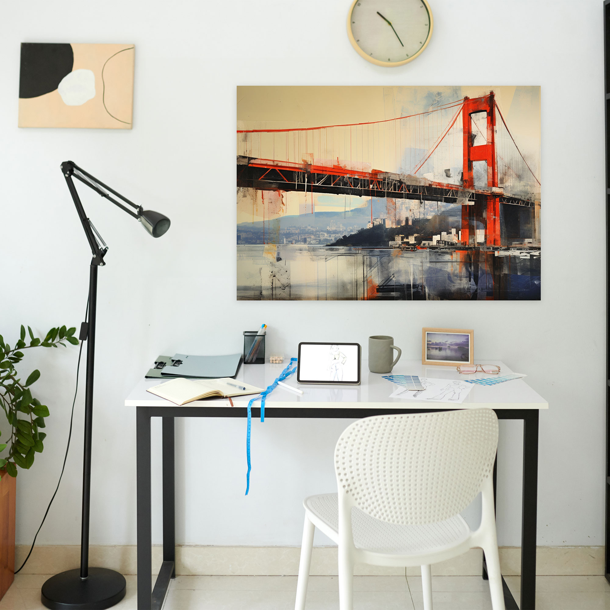 Bosphorus Bridge Canvas Print - Bosphorus Bridge, Bosphorus Bridge, Modern, Visually Intriguing Composition