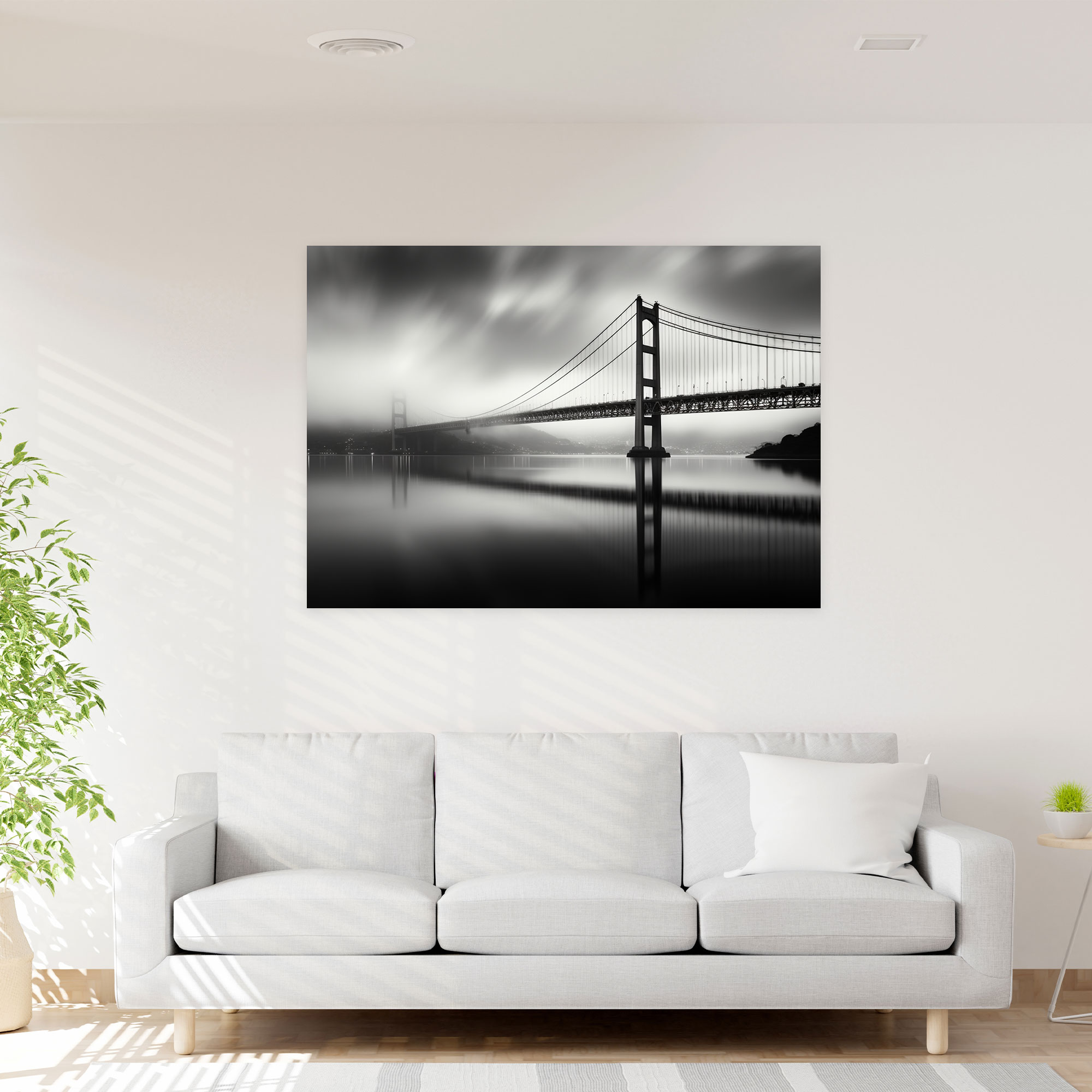 Bosphorus Bridge Canvas Print - Bosphorus Bridge, Canvas, Canvas Wall Art, Reflecting On Water