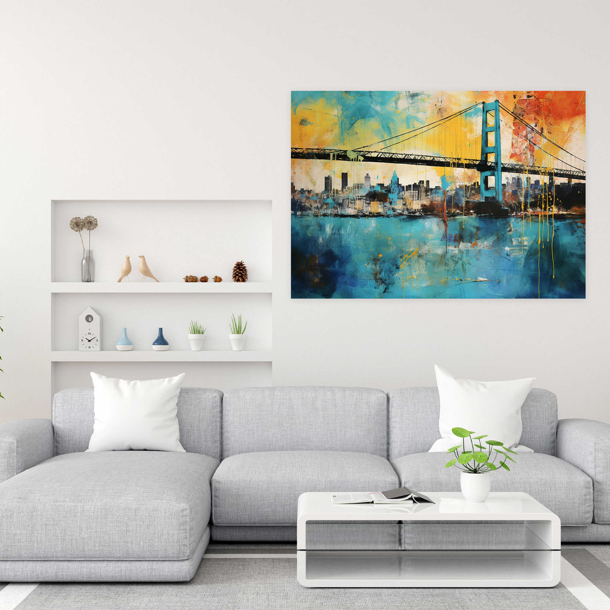 Bosphorus Bridge Canvas Print - Bosphorus Bridge, Eclectic Vibe, Wall Art, Modern