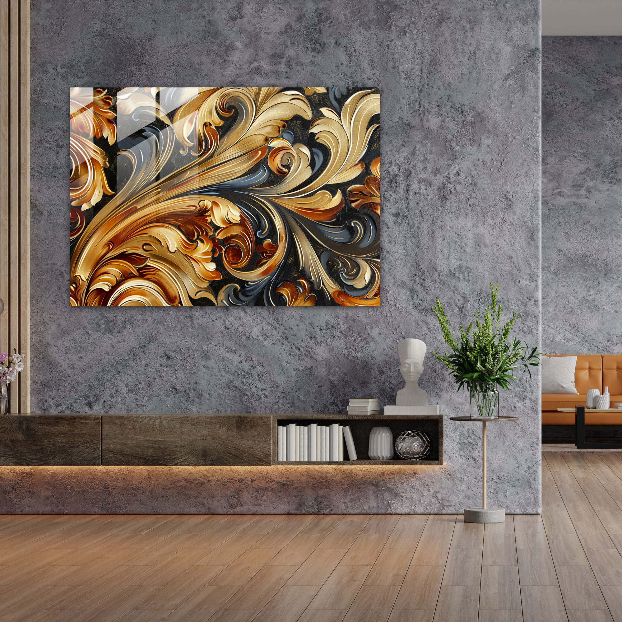 Barok Tarzı Resim Ev Dekorasyonu - Modern Sanat Duvar Dekorasyonu Barok Tarzı Kanvas Tablo