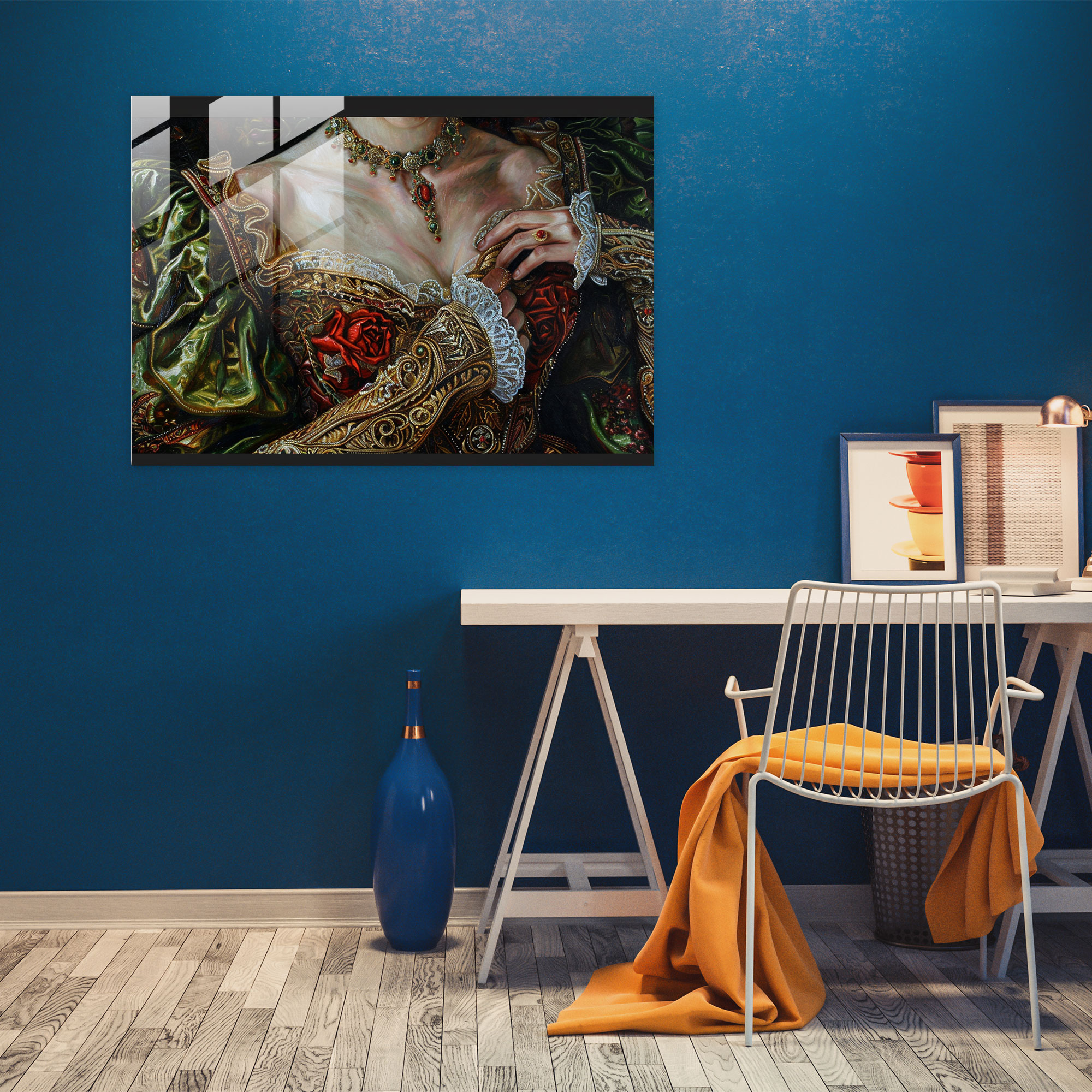 Barok Tarzı Resim Cam Duvar Sanatı - Barok Tarzı Resim Cam Sanatı Modern Sanat
