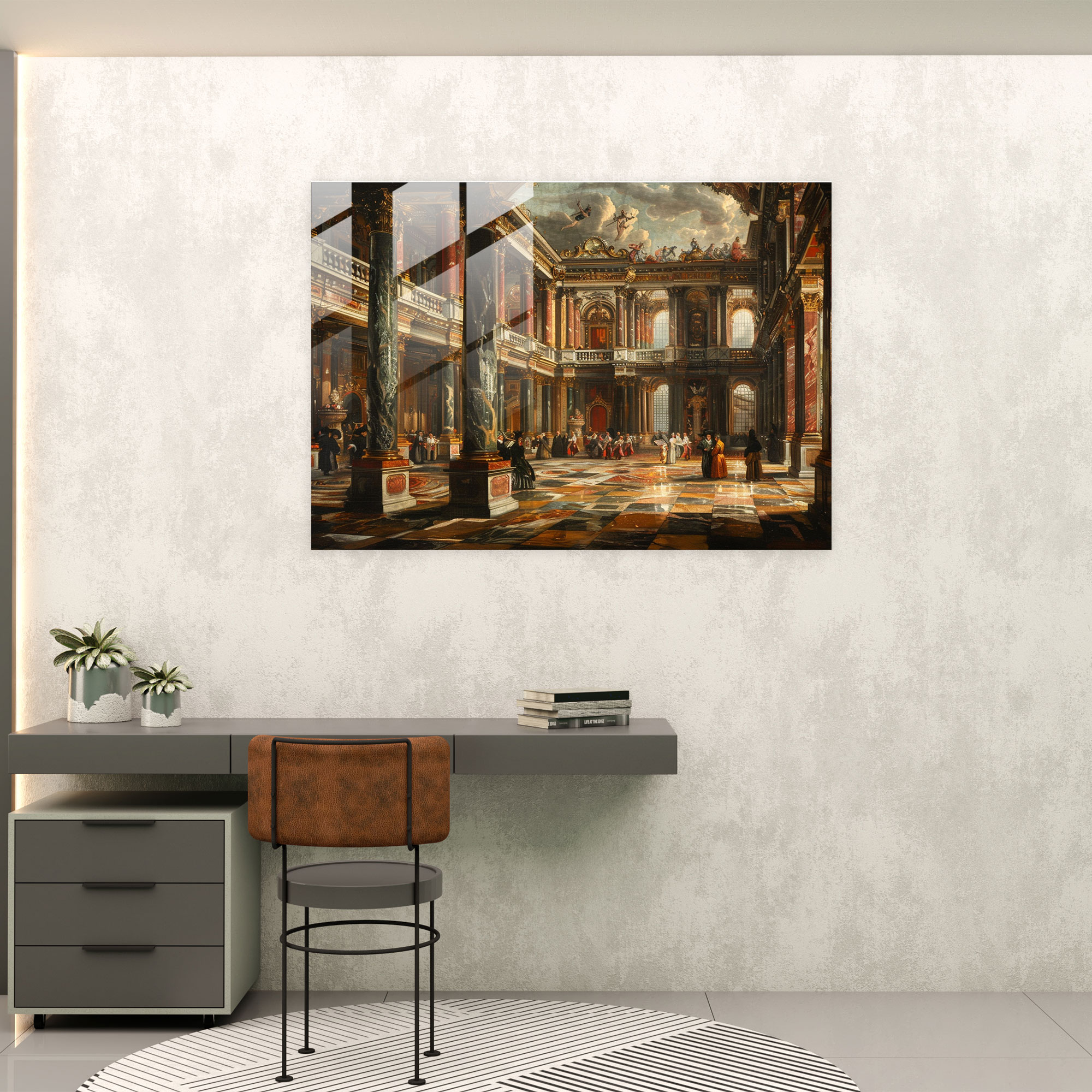 Barok Tarzı Resimli Cam Sanatı - Barok Cam Sanatı Modern Sanat Ev Dekorasyonu