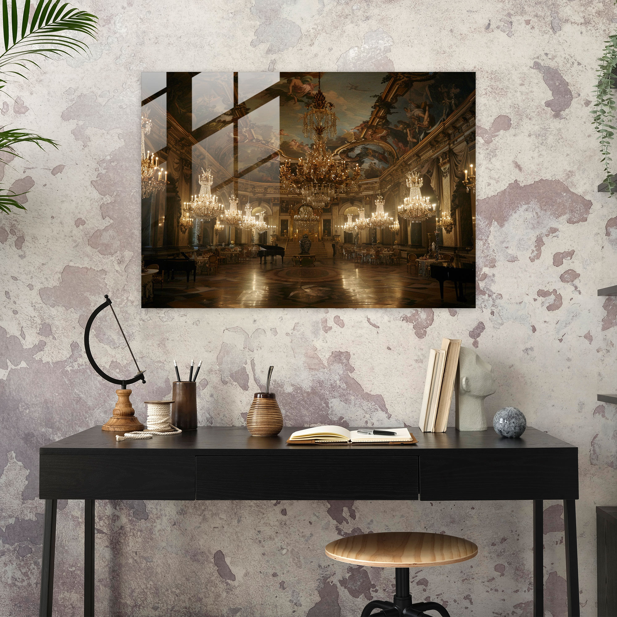 Barok Tarzı Resim Ev Dekorasyonu - Kanvas Tablo Cam Tablo Modern Sanat