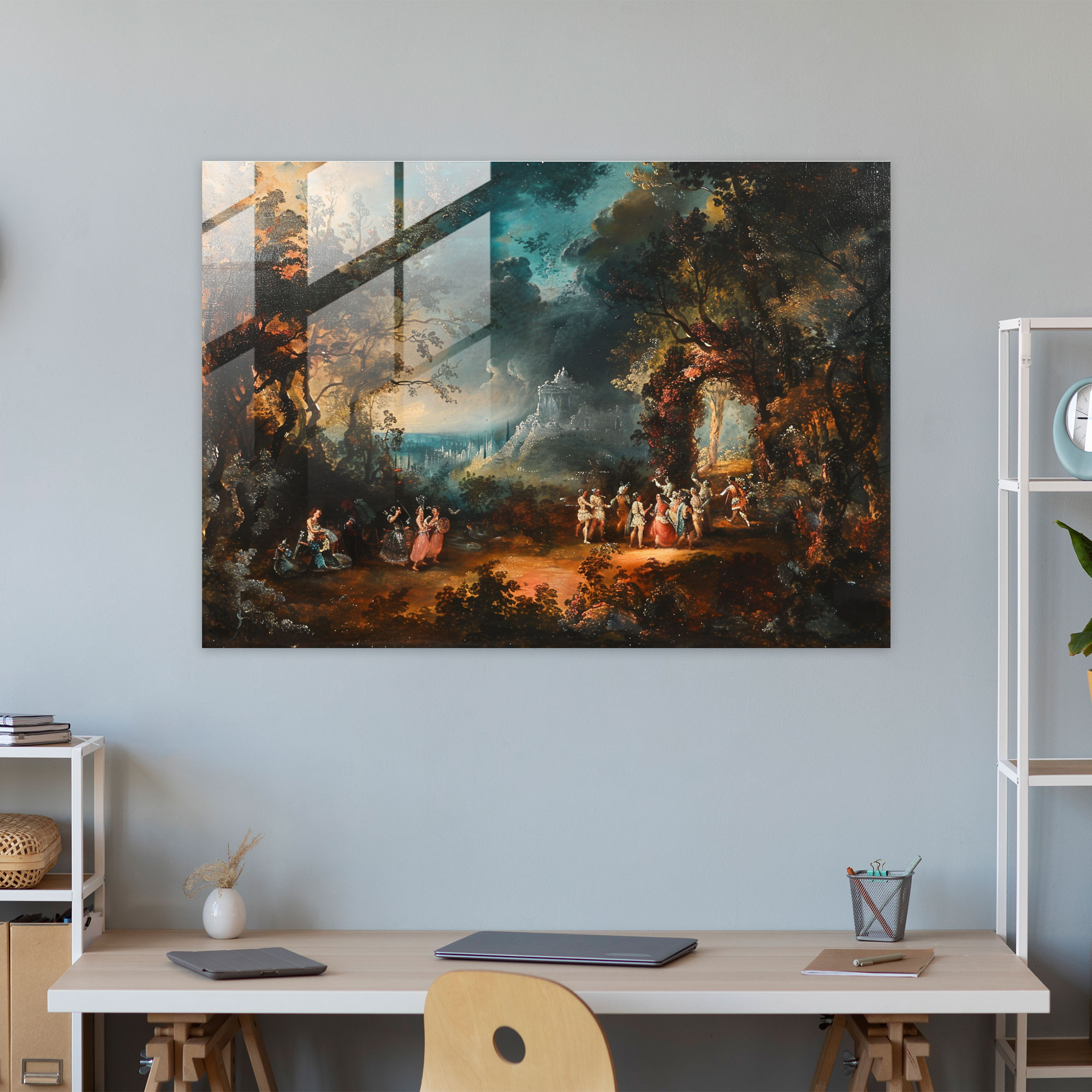 Barok Tarzı Resim Duvar Dekorasyonu - Barok Modern Sanat Barok Tarzı Resim Duvar Dekorasyonu
