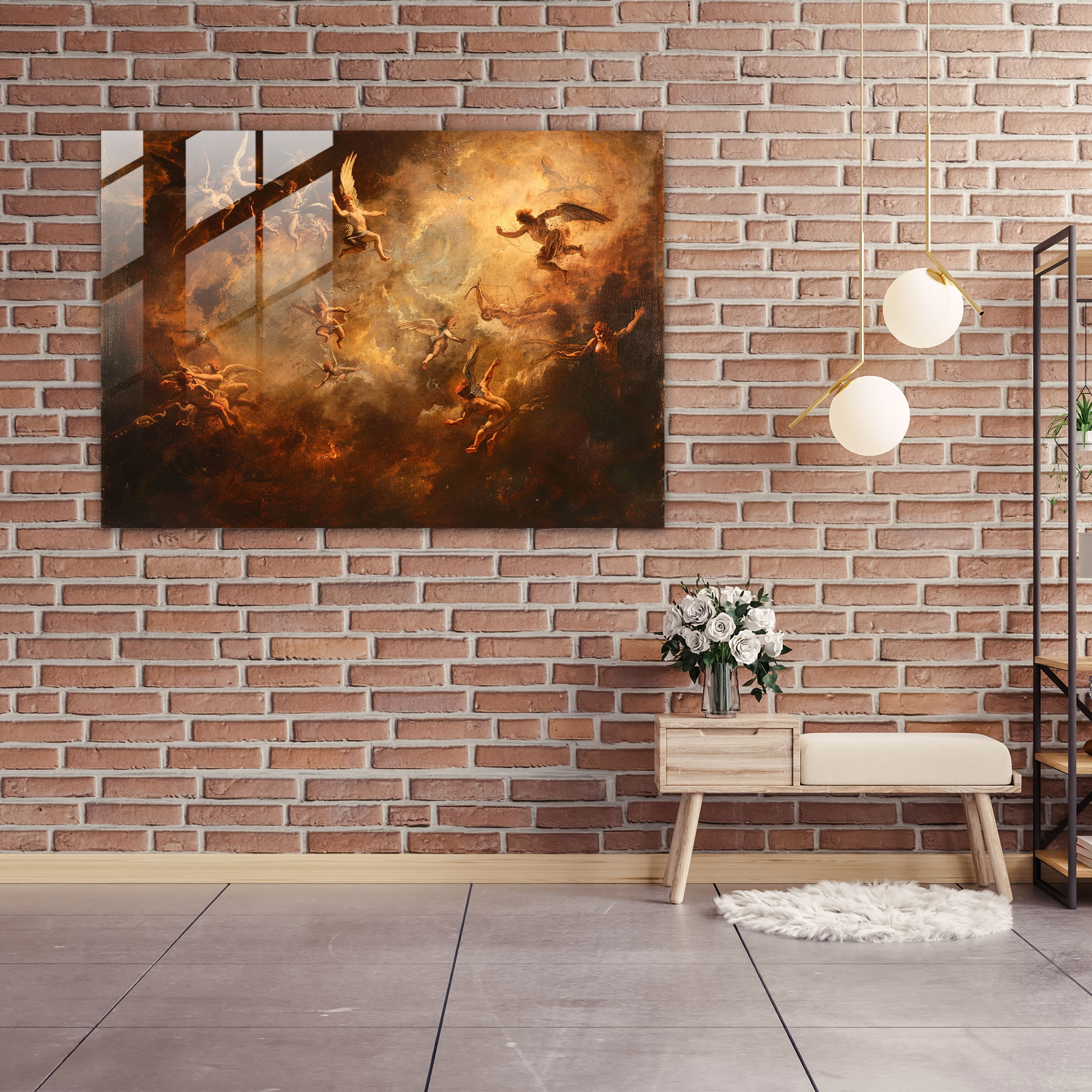 Barok Tarzı Resim Ev Dekorasyonu - Kanvas Tablo Cam Tablo Modern Sanat