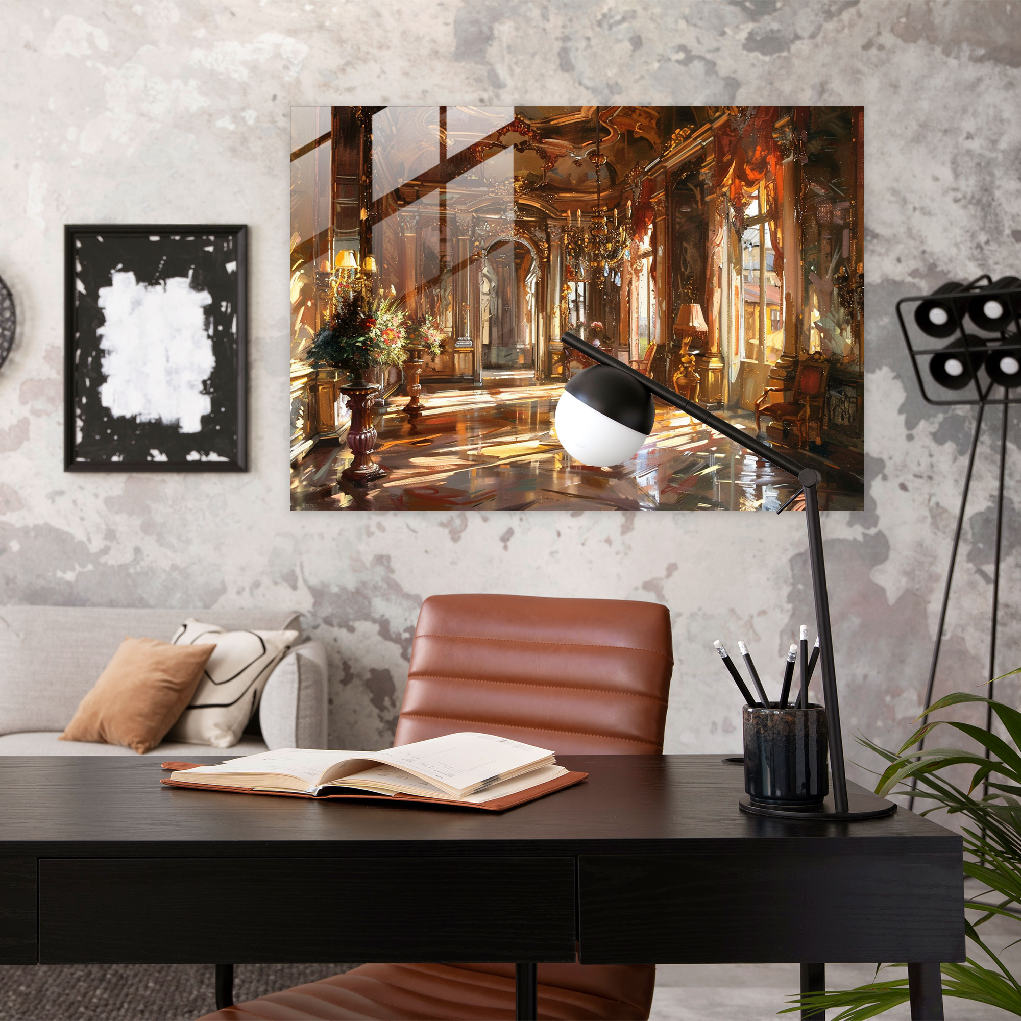 Barok Tarzı Resim Ev Dekorasyonu - Barok Modern Sanat Cam Tablo Barok Tarzı Resimler
